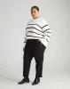 Orchard Stretch Cotton Twill Cropped Chinos - Black sold by Universal Standard