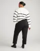 Orchard Stretch Cotton Twill Cropped Chinos - Black sold by Universal Standard