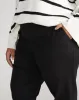 Orchard Stretch Cotton Twill Cropped Chinos - Black sold by Universal Standard