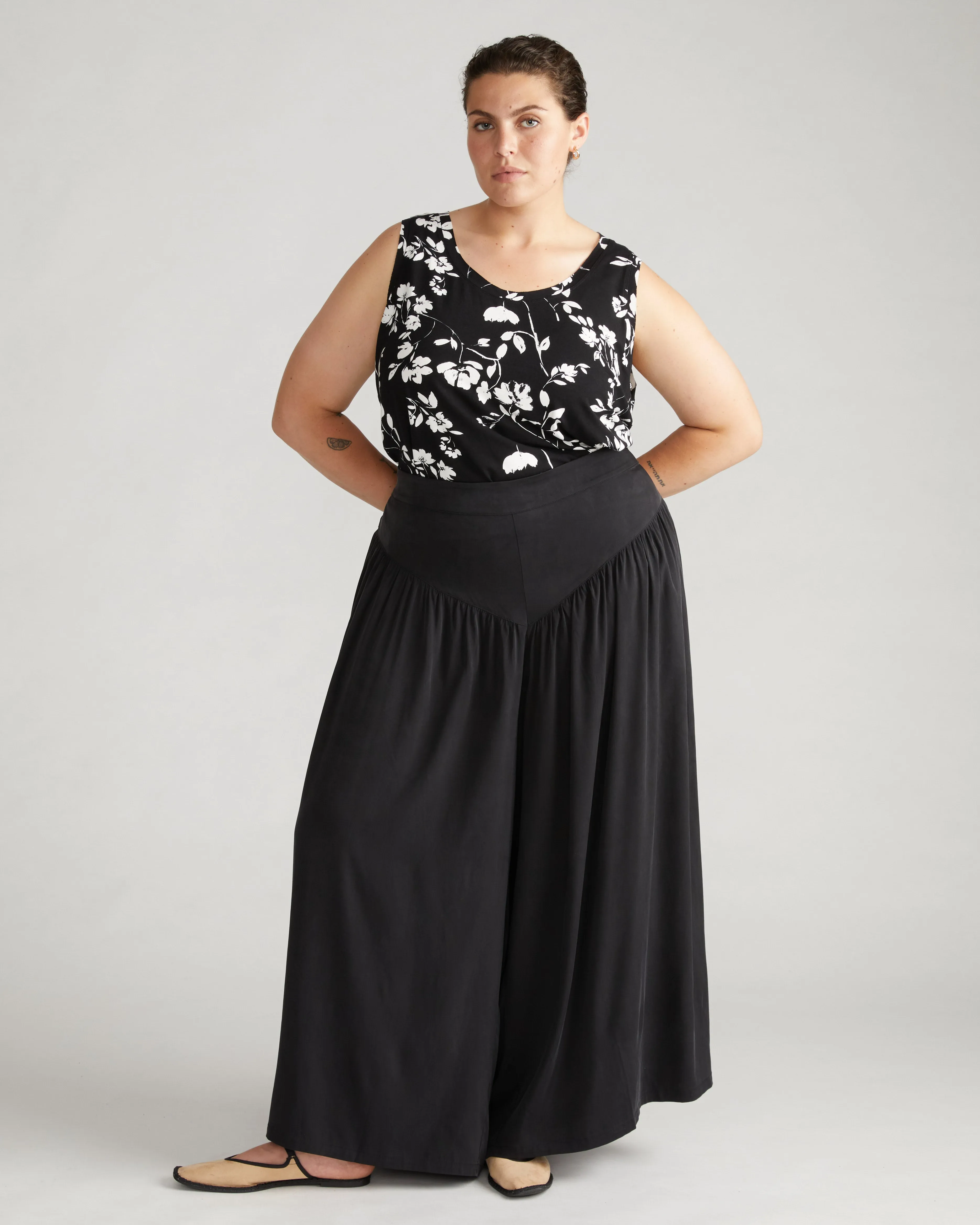 Hudson Liquid Jersey Tank - Moonlit Garden Print sold by Universal Standard product image thumbnail 2