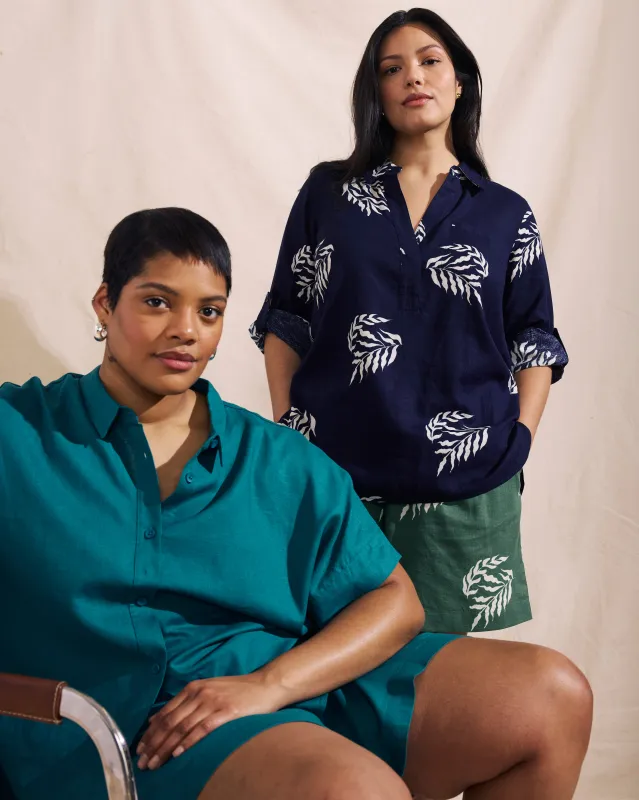 Tupelo Linen Shirt - Aurora sold by Universal Standard