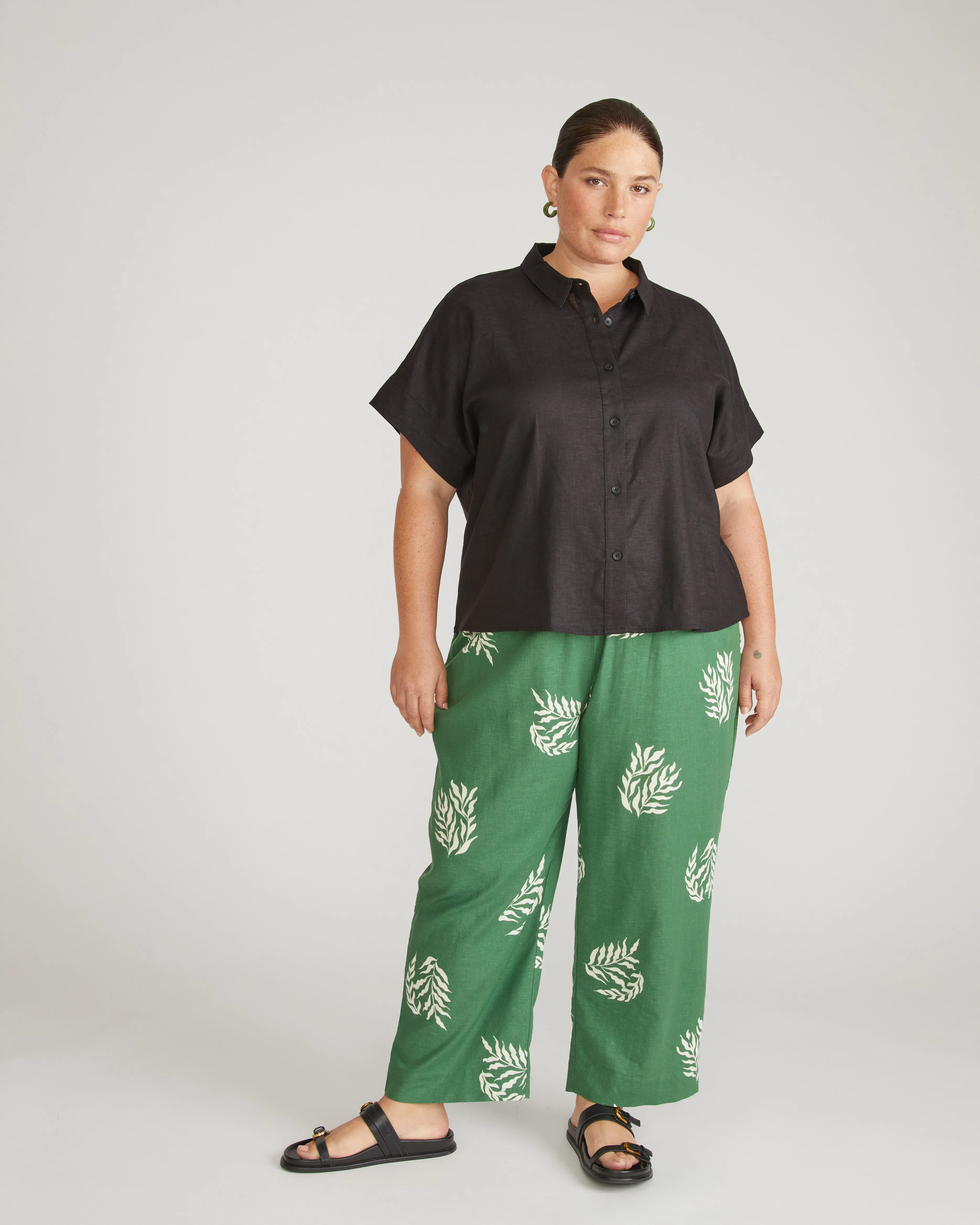 Tupelo Linen Shirt - Black sold by Universal Standard product image thumbnail 2