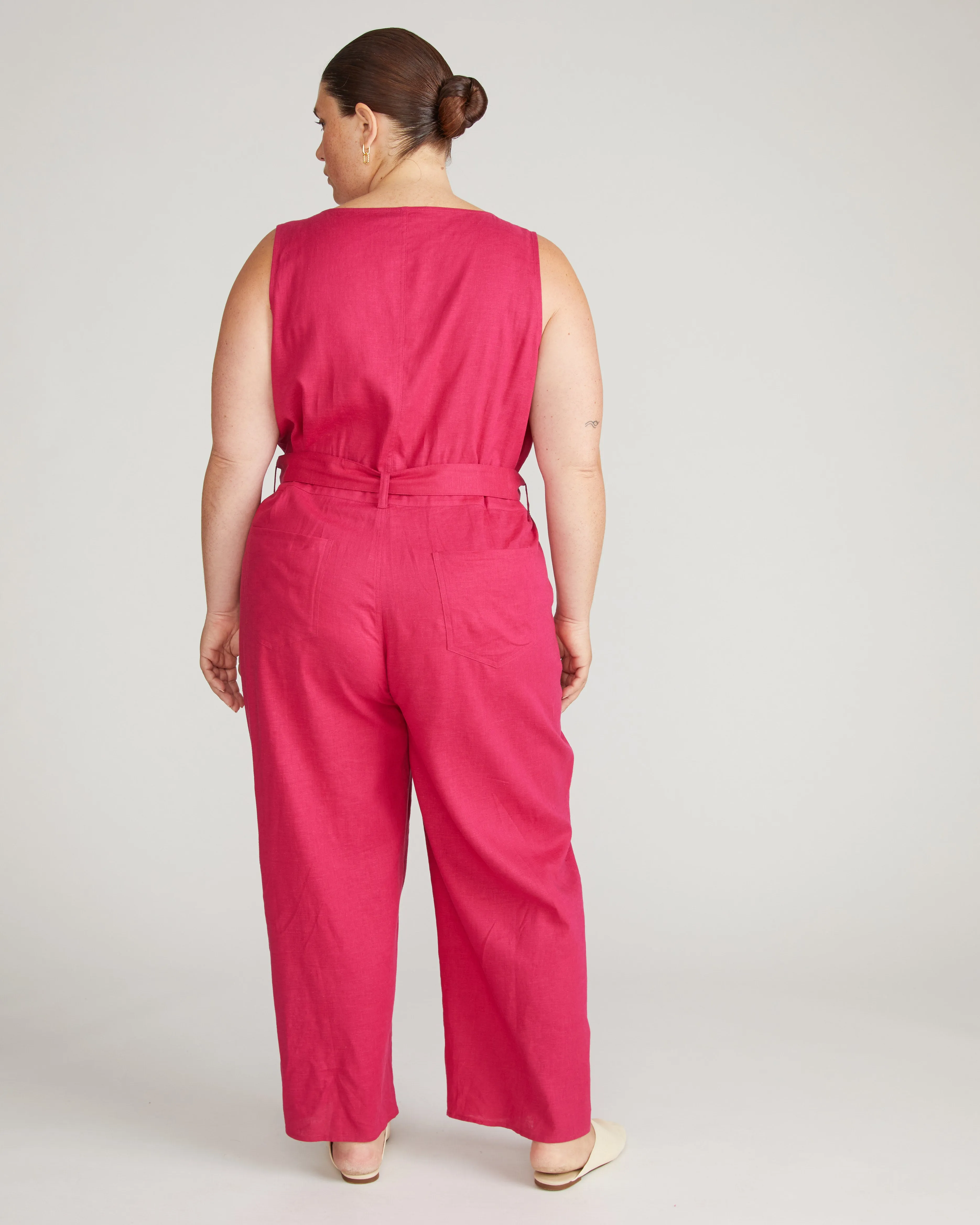 Matilda Linen Jumpsuit - Cerise sold by Universal Standard product image thumbnail 5