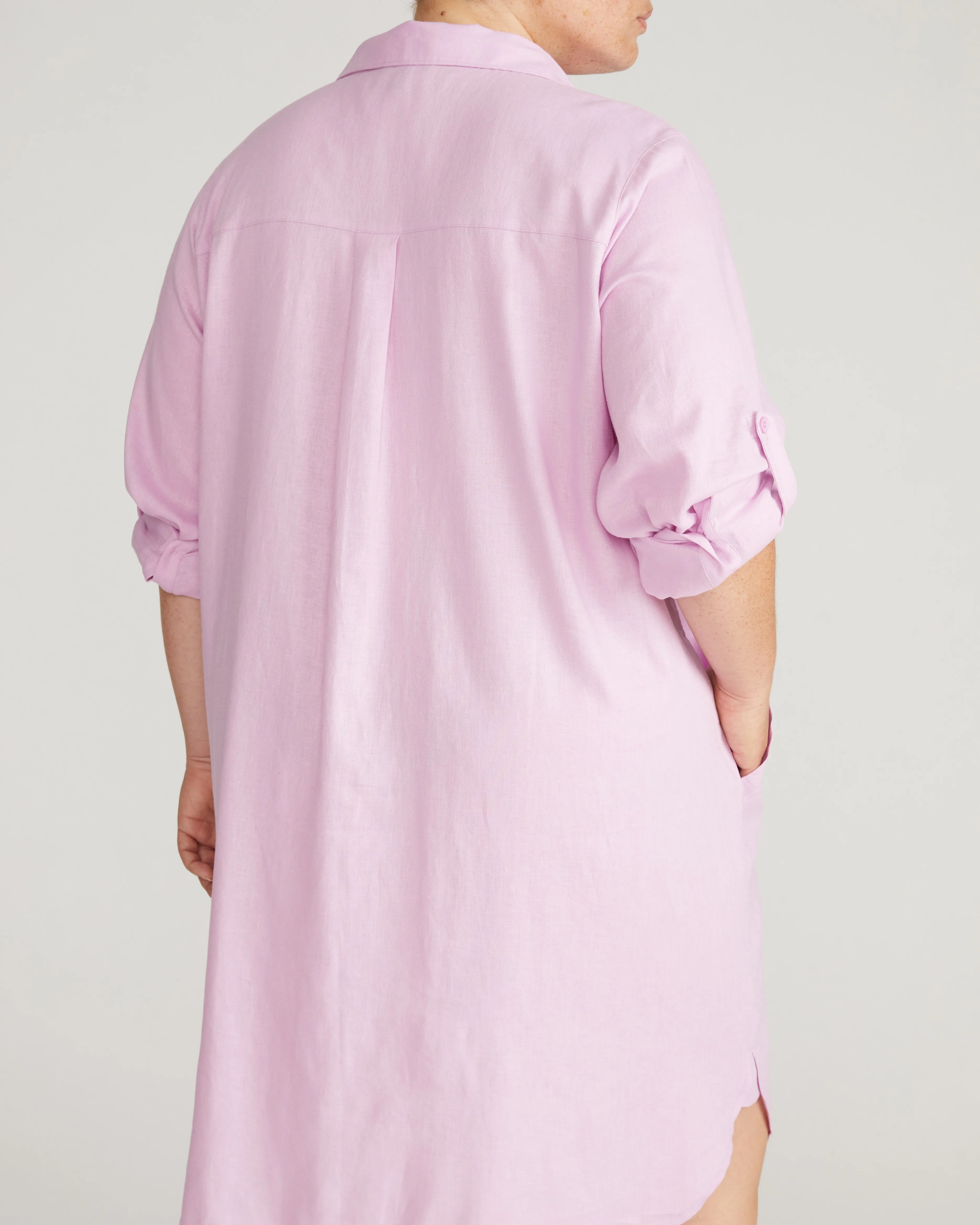 Linen Rubicon Shirtdress - Lilac sold by Universal Standard product image thumbnail 3
