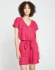 Tropez Tied Linen Crop Top - Cerise sold by Universal Standard