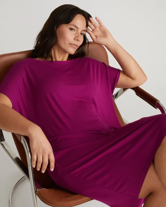 Helen Liquid Jersey Shift Dress - Rothko Purple sold by Universal Standard