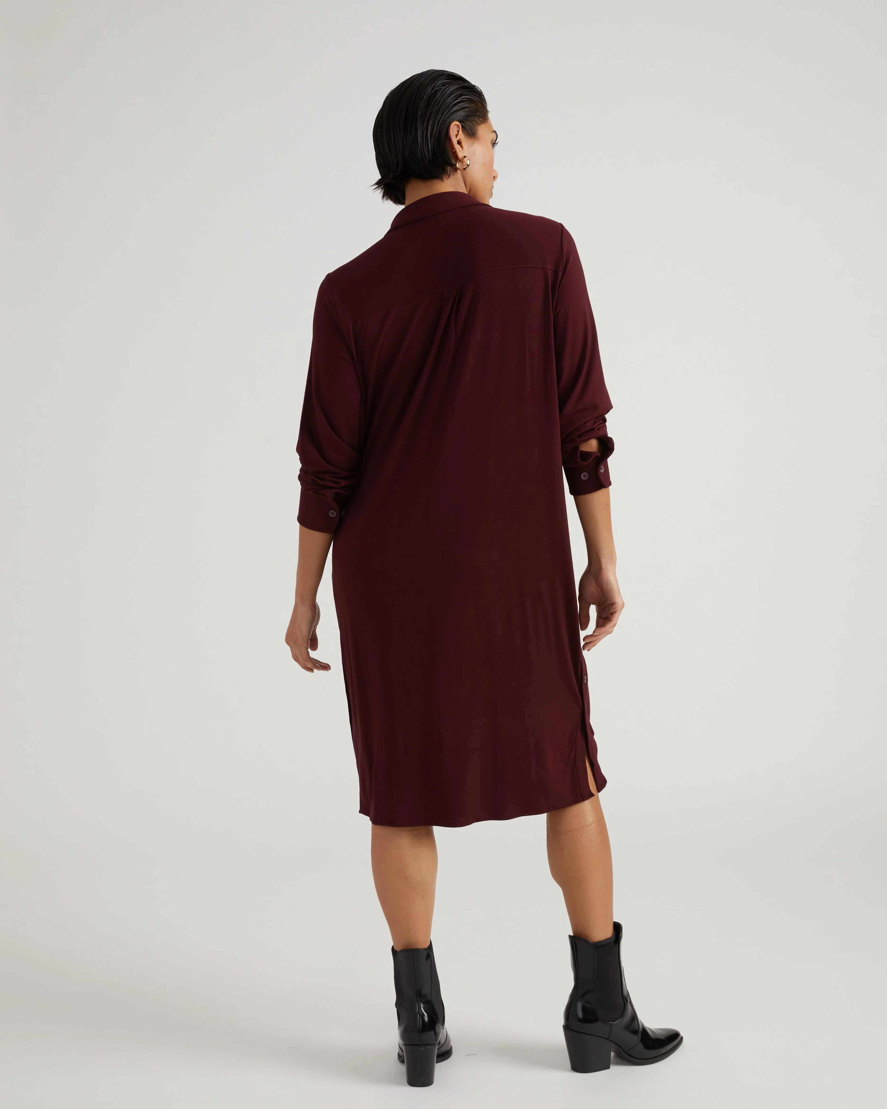 Marcie Liquid Jersey Dress - Black Cherry sold by Universal Standard product image thumbnail 3