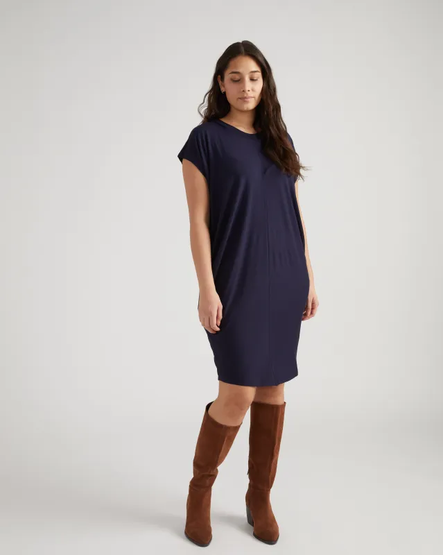Carrea Relaxed Dress - Midnight sold by Universal Standard