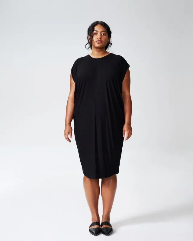 Carrea Relaxed Dress - Black sold by Universal Standard