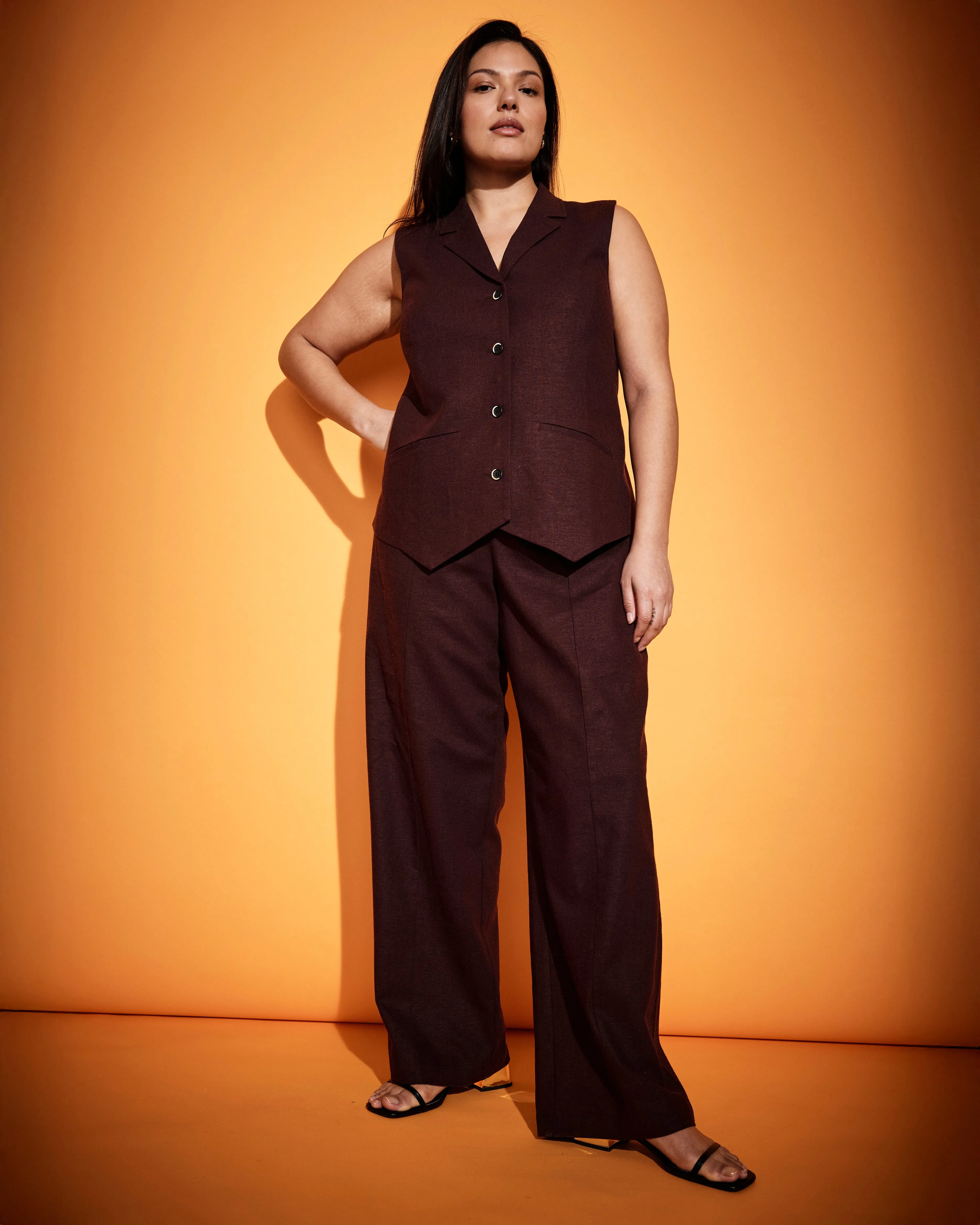 Coastal Linen Pants - Brulee sold by Universal Standard