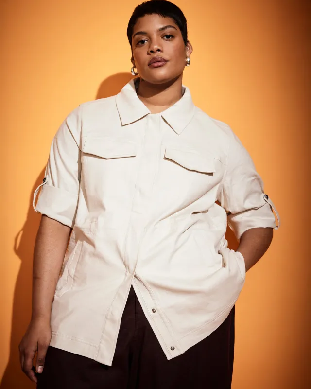 Vineyard Linen Jacket - Ecru sold by Universal Standard
