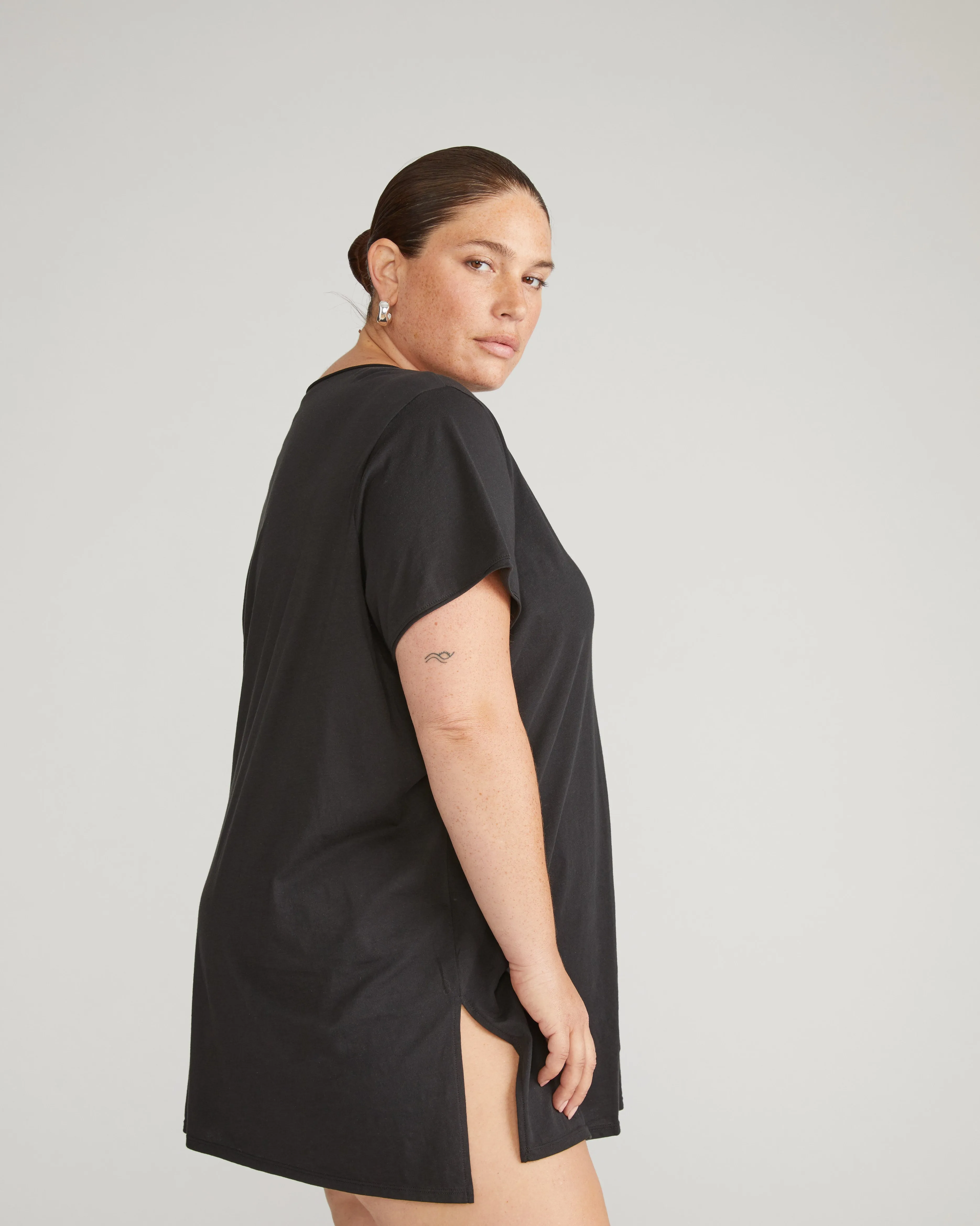 Pima Cotton Lounge Tee - Black sold by Universal Standard product image thumbnail 2