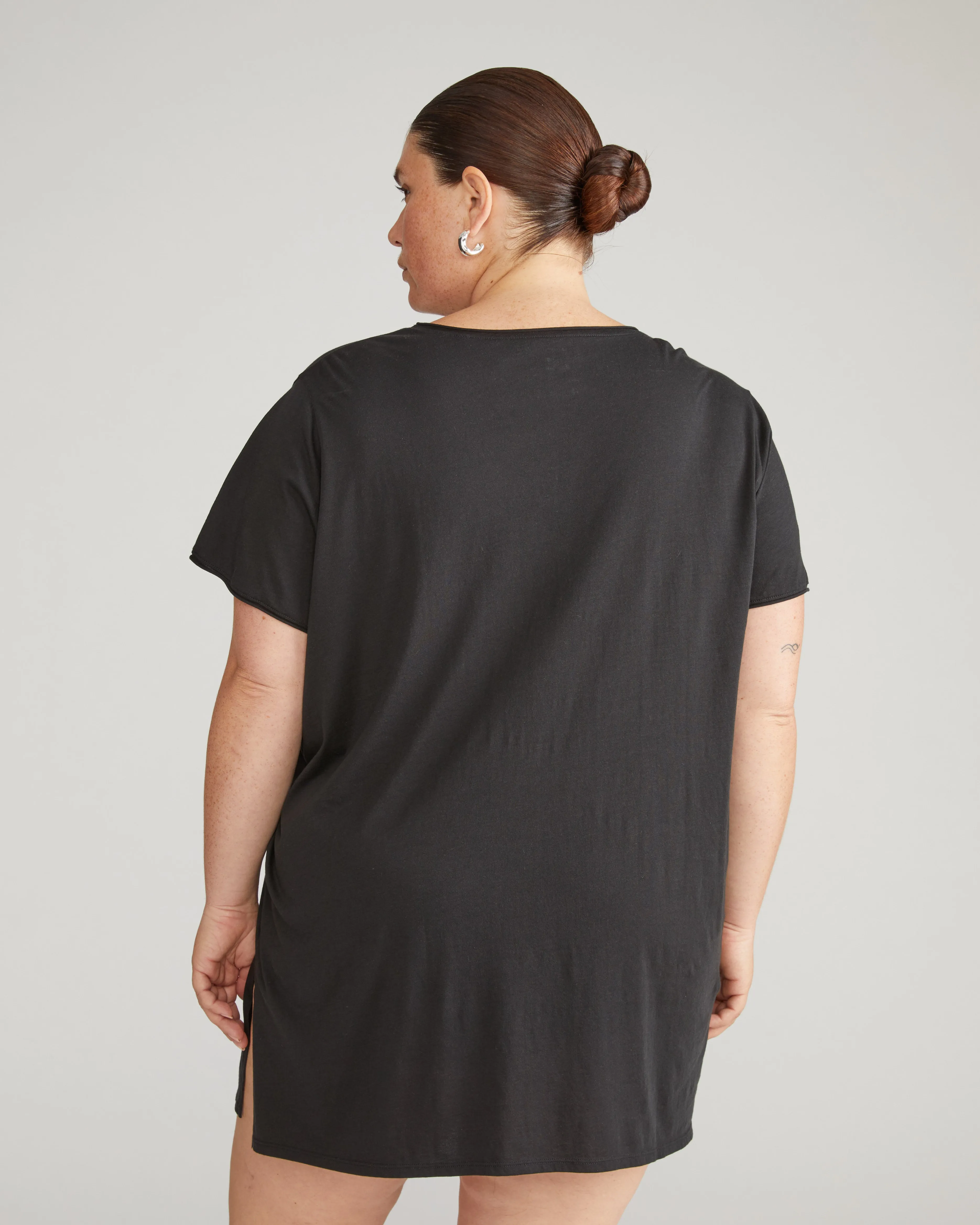 Pima Cotton Lounge Tee - Black sold by Universal Standard product image thumbnail 3