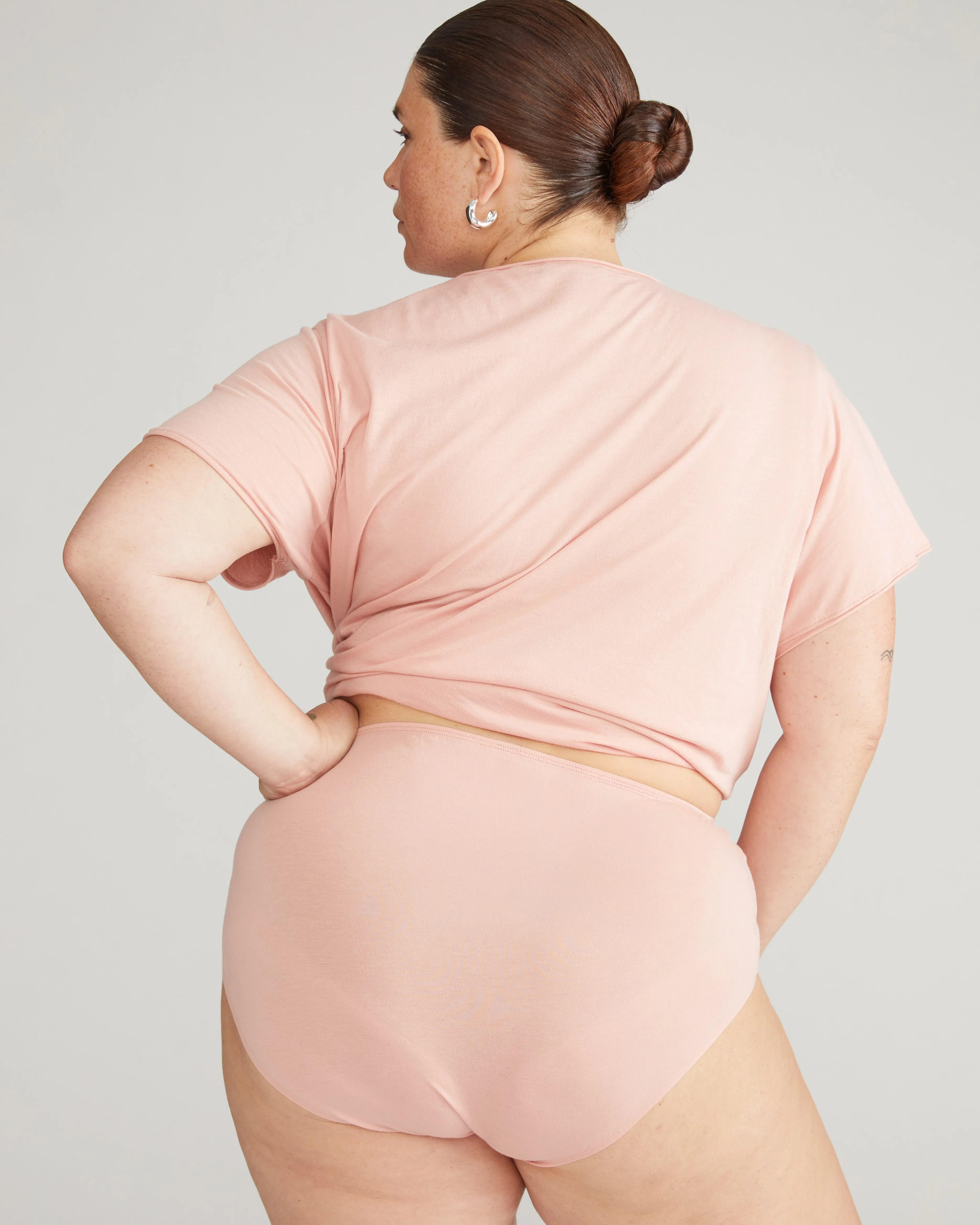 Pima Cotton Full Coverage Briefs - Pink sold by Universal Standard product image thumbnail 3