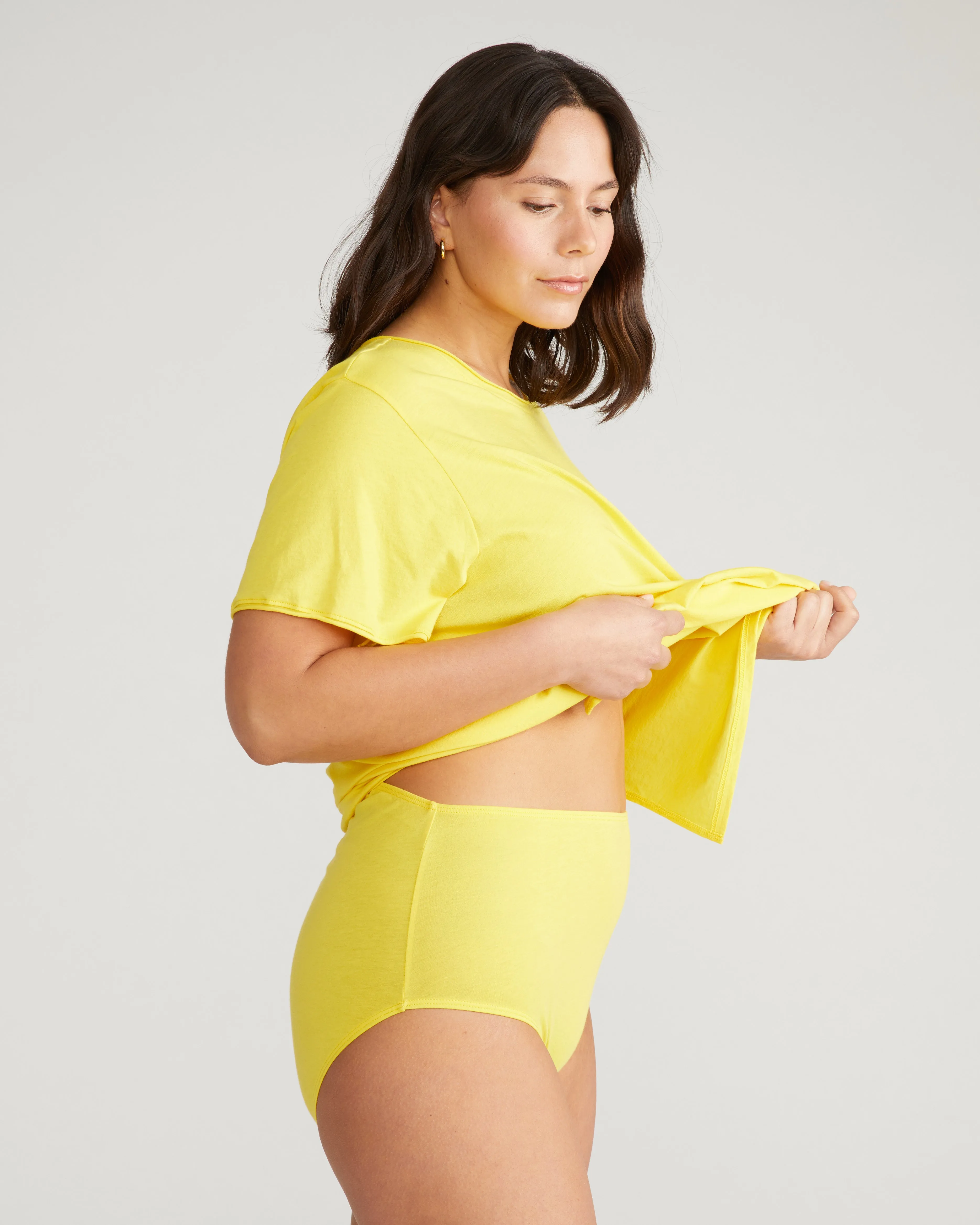 Pima Cotton Full Coverage Briefs - Yellow sold by Universal Standard product image thumbnail 2