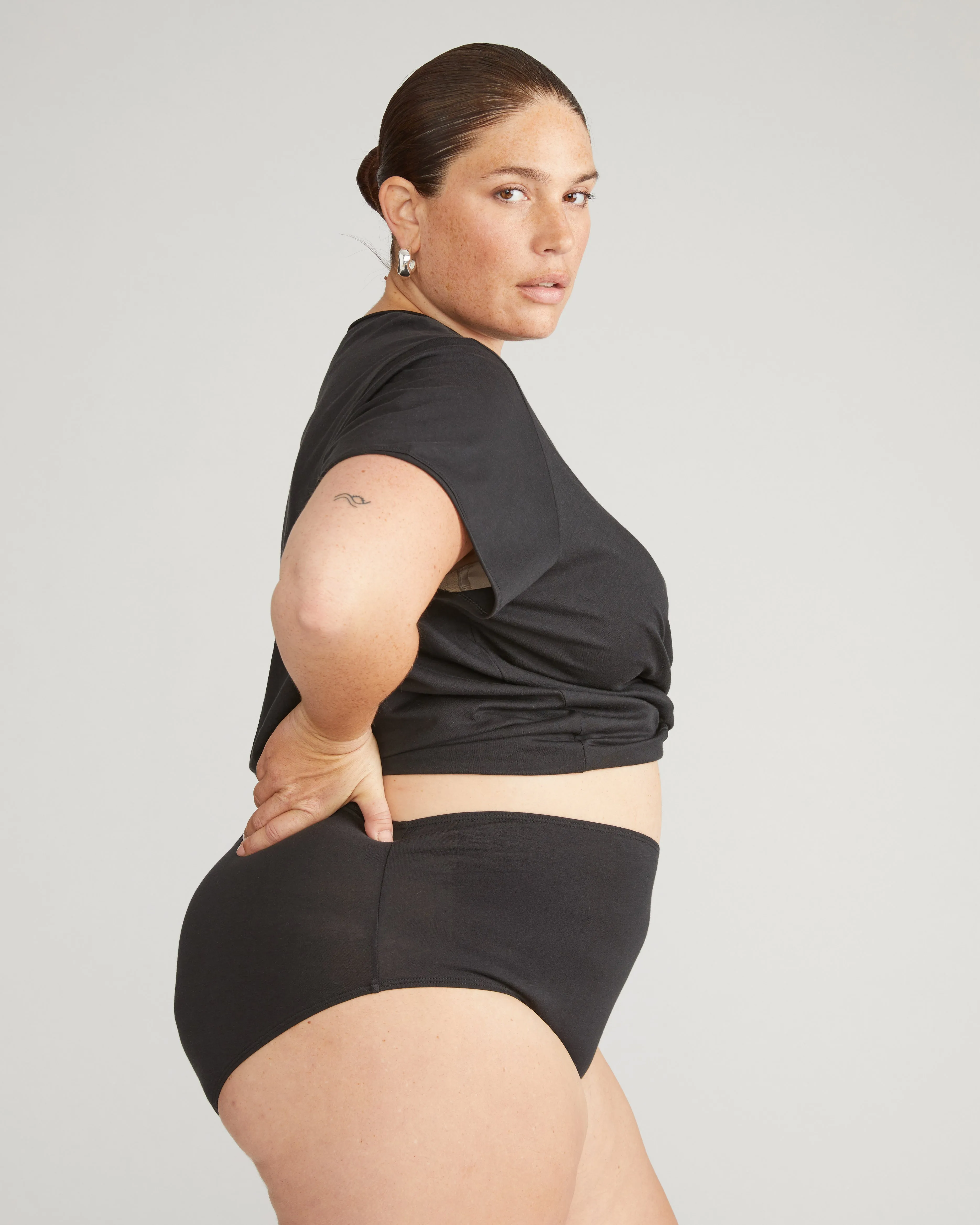 Pima Cotton Full Coverage Briefs - Black sold by Universal Standard product image thumbnail 3