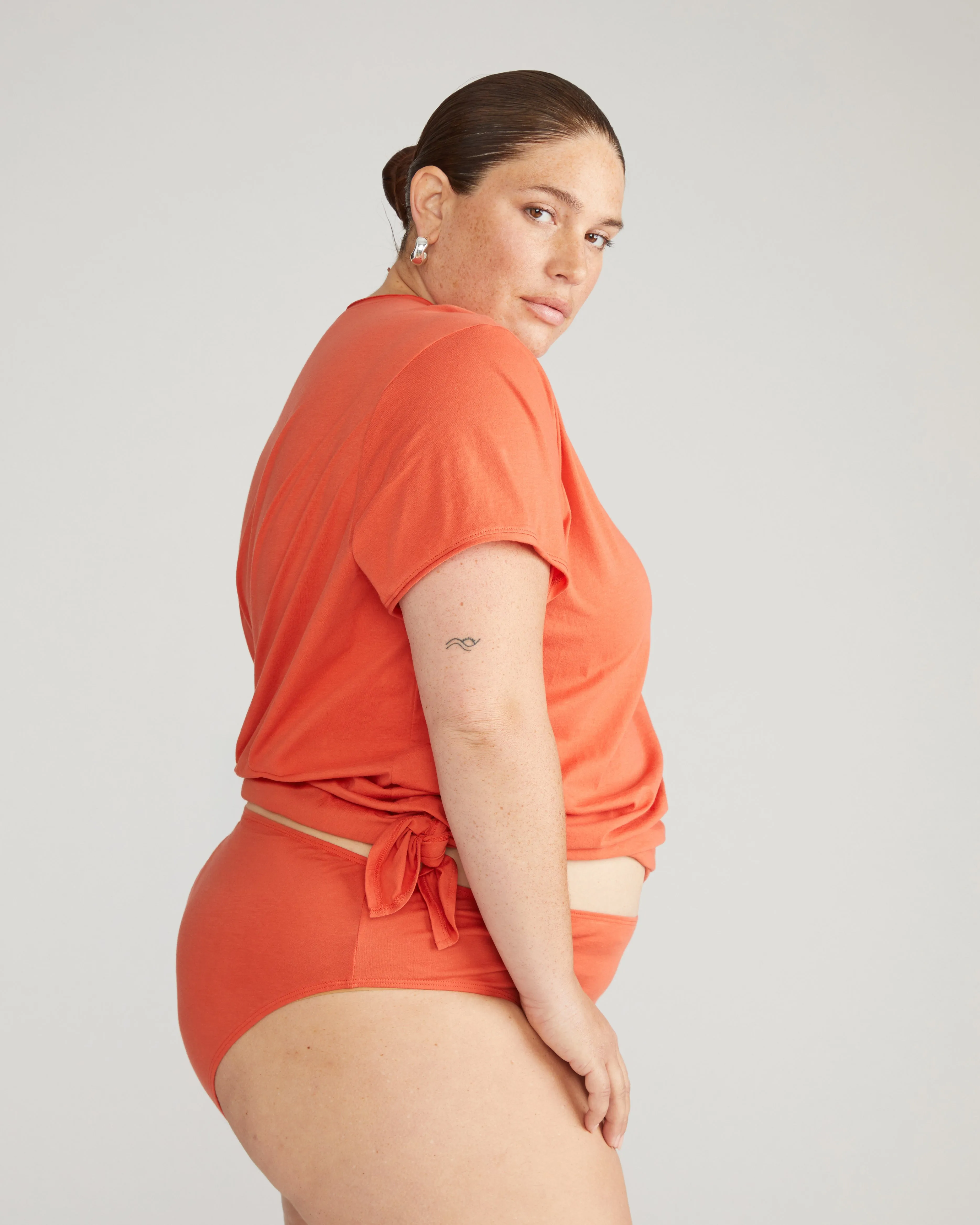 Pima Cotton Mid Rise Bikini - Sweet Berry sold by Universal Standard product image thumbnail 2