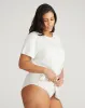 Pima Cotton Mid Rise Bikini - Hint of Mint sold by Universal Standard