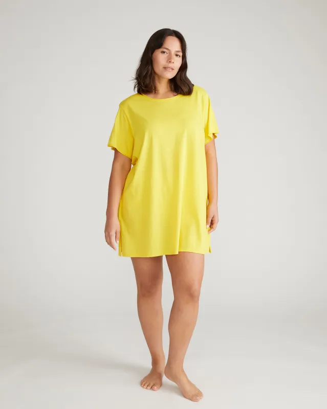 Pima Cotton Lounge Tee - Yellow sold by Universal Standard