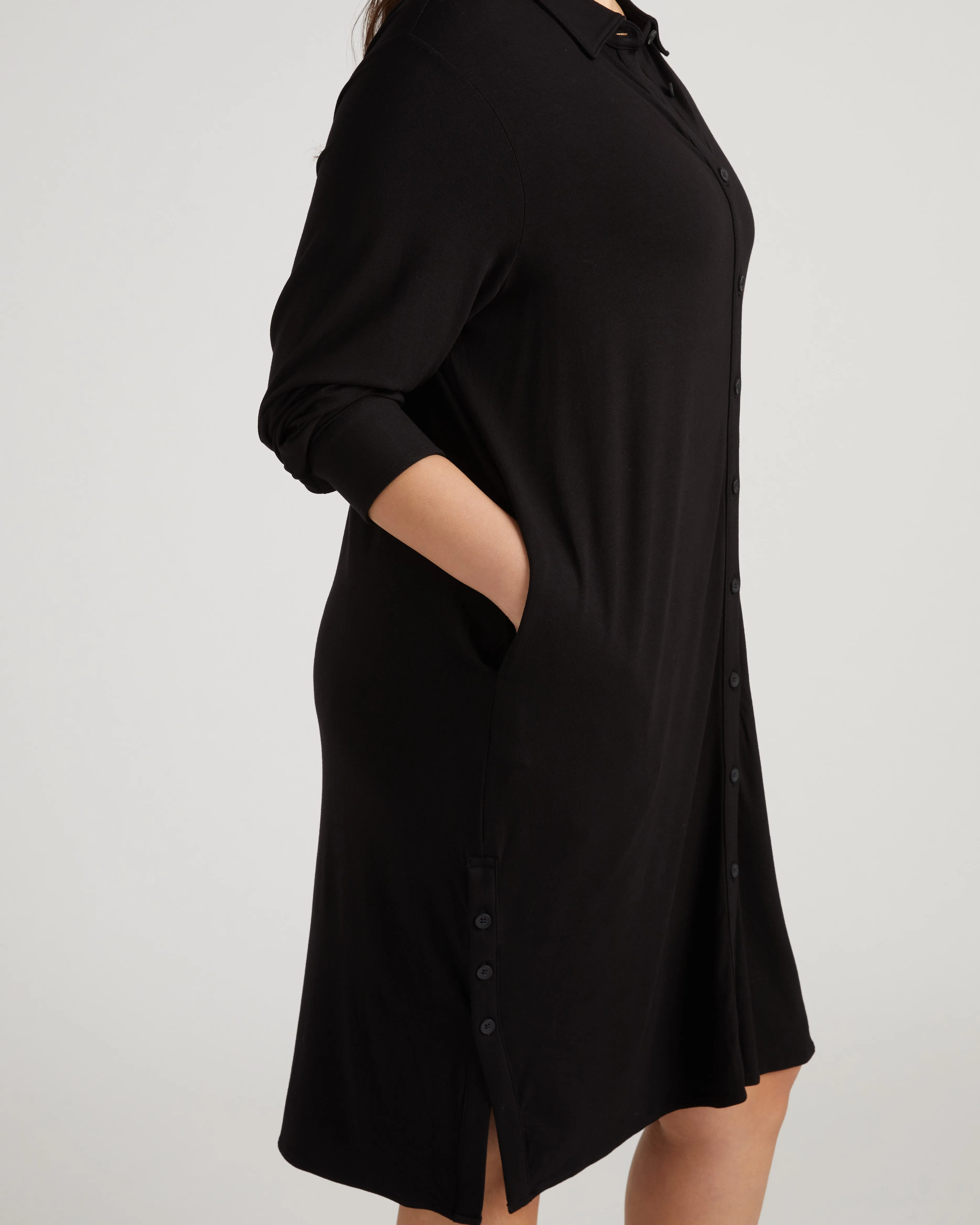 Marcie Liquid Jersey Dress - Black sold by Universal Standard product image thumbnail 3