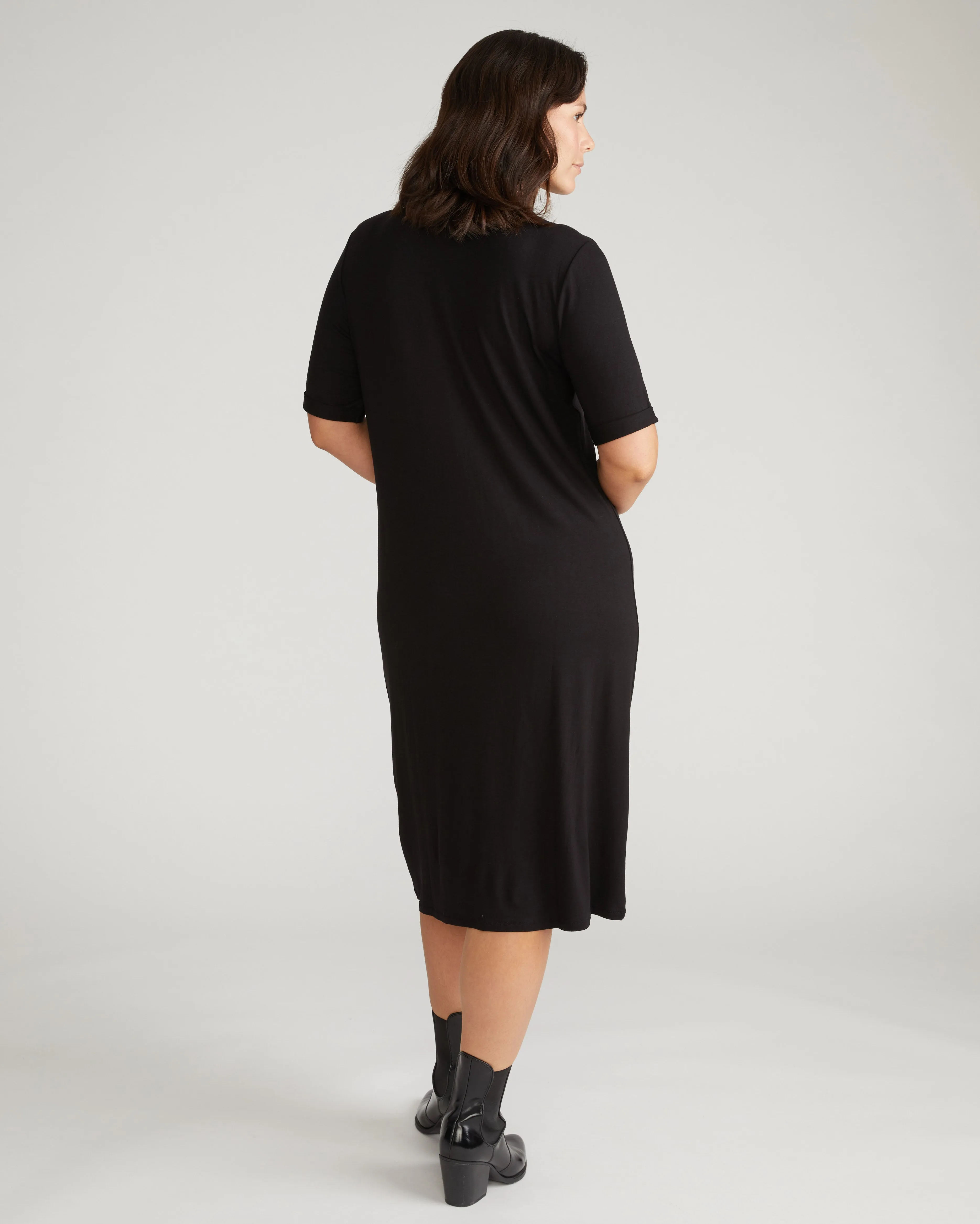 Lily Liquid Jersey Dress - Black sold by Universal Standard product image thumbnail 3