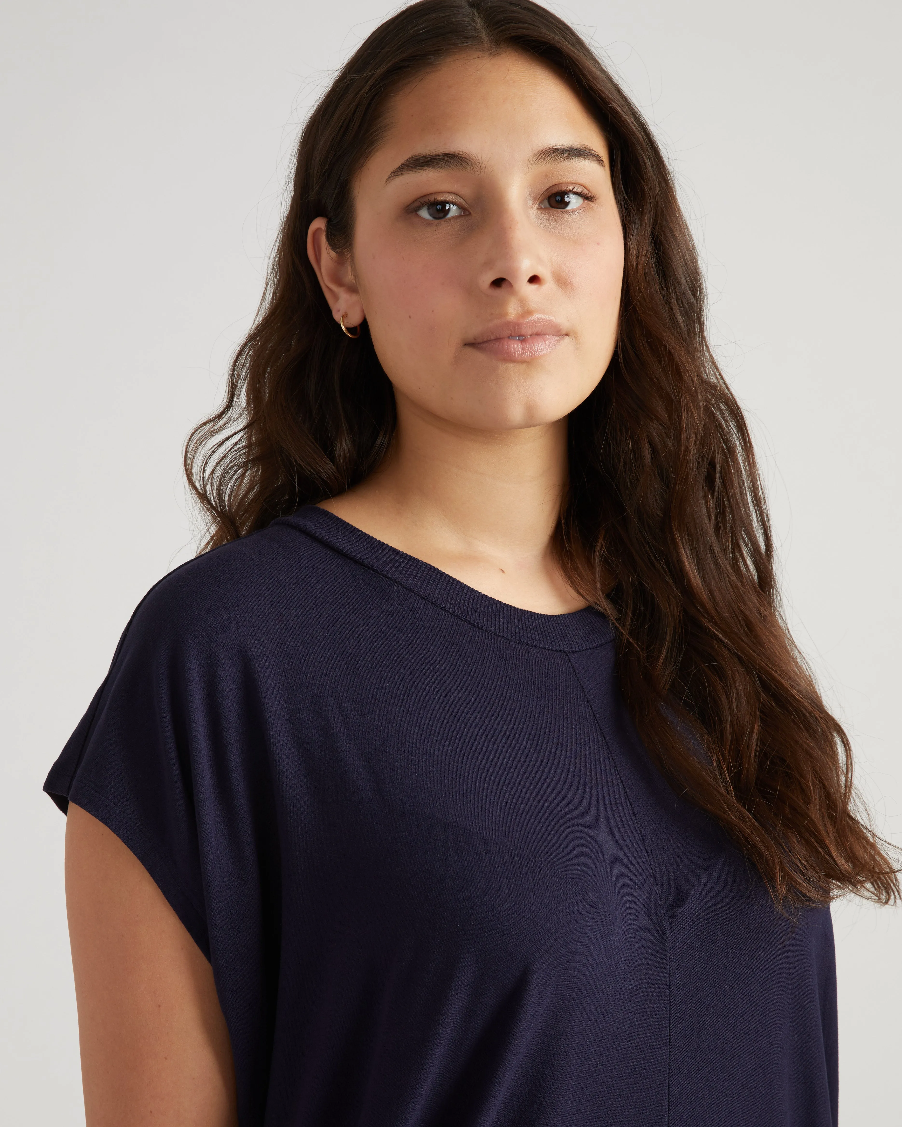 Carrea Relaxed Liquid Jersey Dress - Midnight sold by Universal Standard product image thumbnail 2