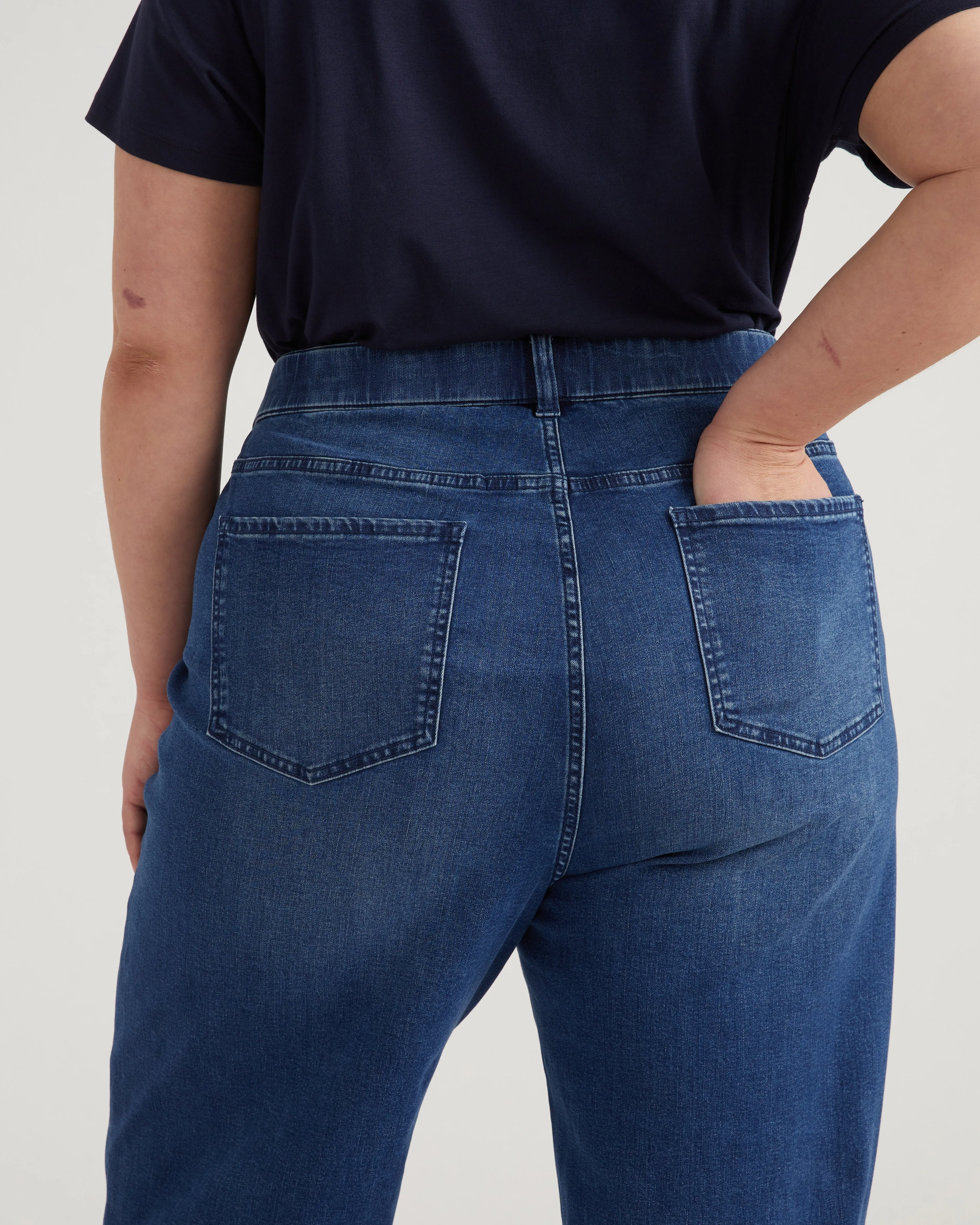 Ella High Rise Straight Leg Jeans - True Blue sold by Universal Standard product image thumbnail 3