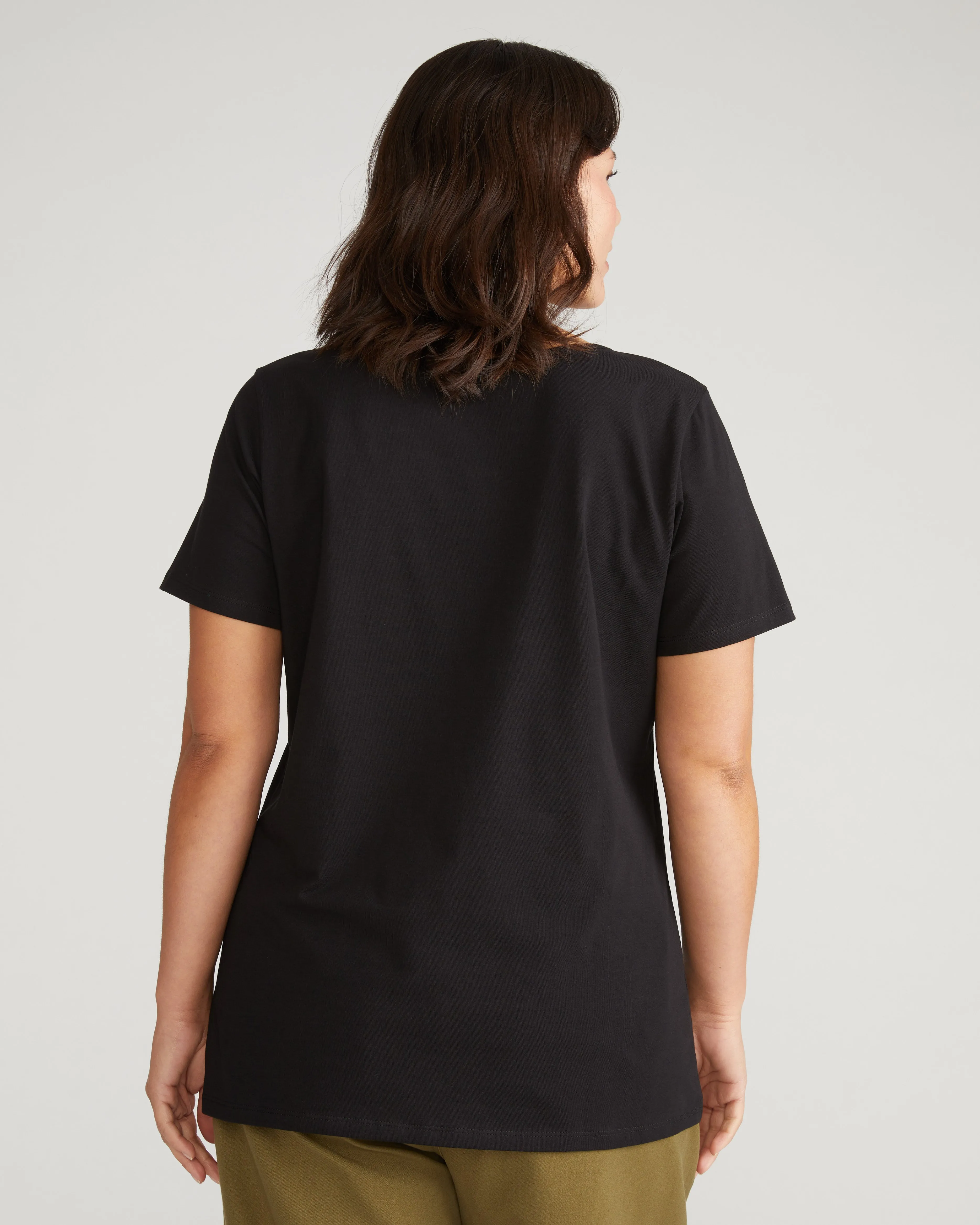 Scoop Neck Tee - Black sold by Universal Standard product image thumbnail 3