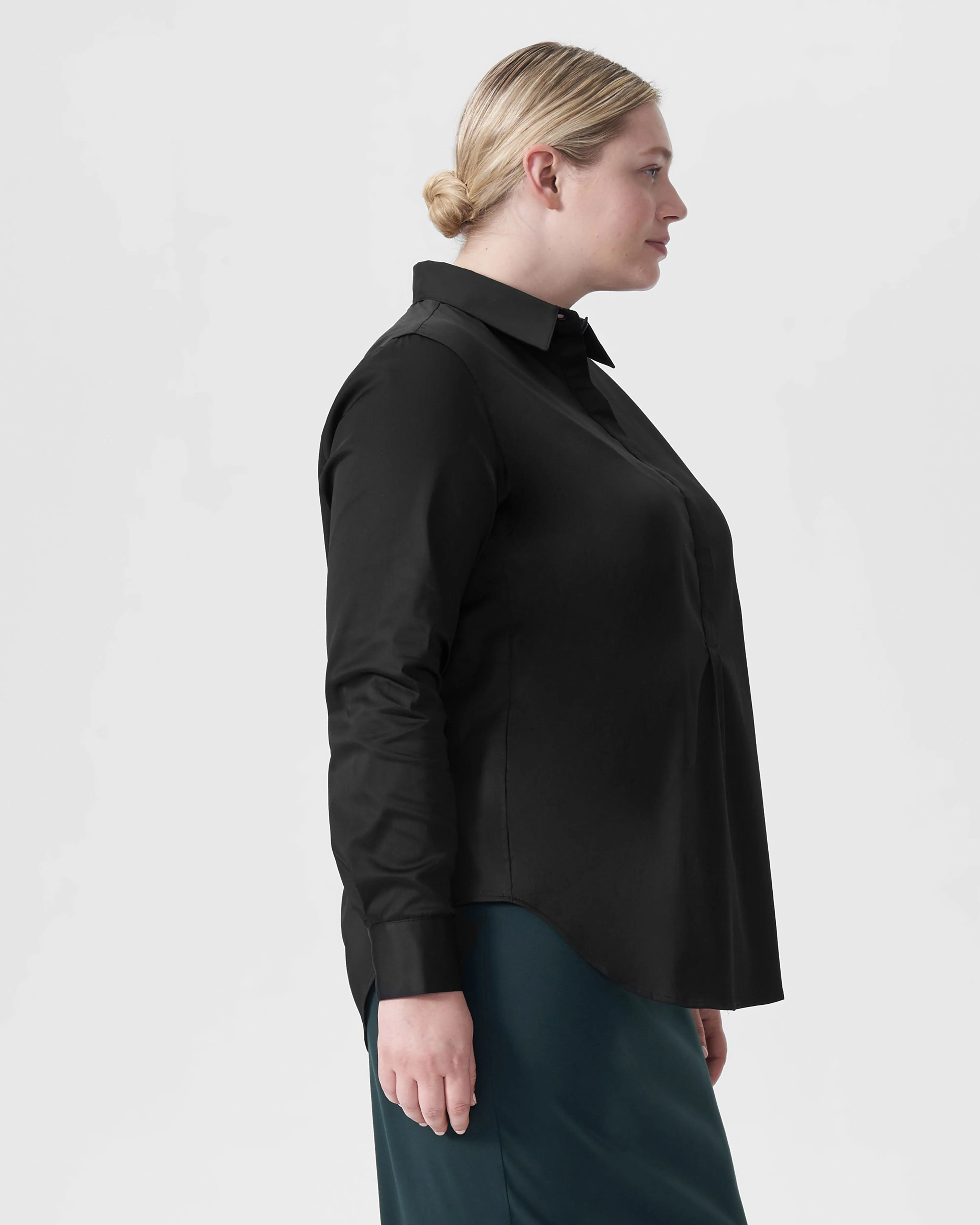 Elbe Shirt - Black sold by Universal Standard product image thumbnail 3
