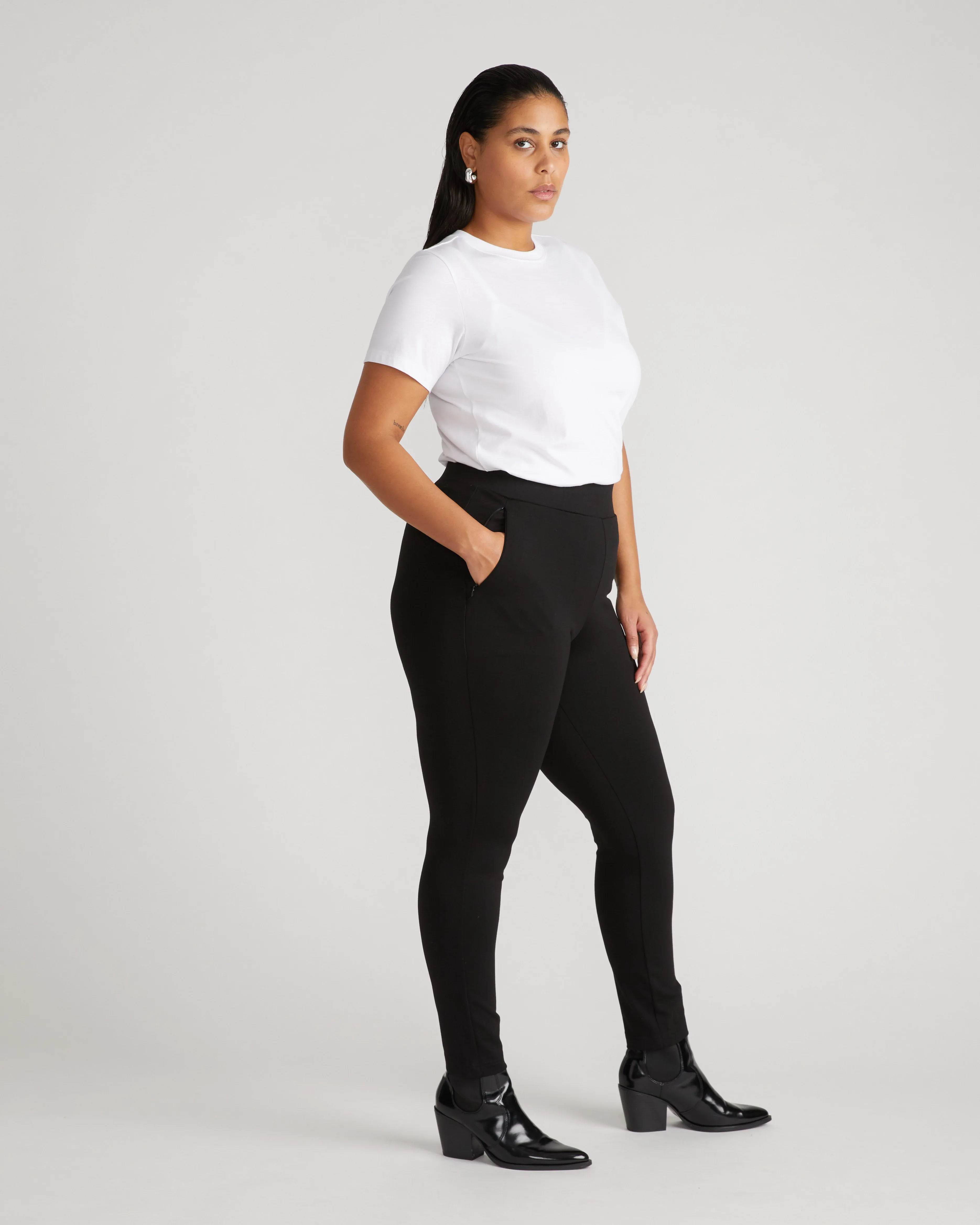 Mara Ponte Leggings - Black sold by Universal Standard product image thumbnail 2