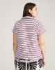 Cecile Breton Polo - White/Gamay Stripe sold by Universal Standard