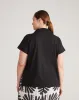 Cecile Breton Polo - Black sold by Universal Standard