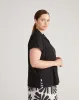 Cecile Breton Polo - Black sold by Universal Standard