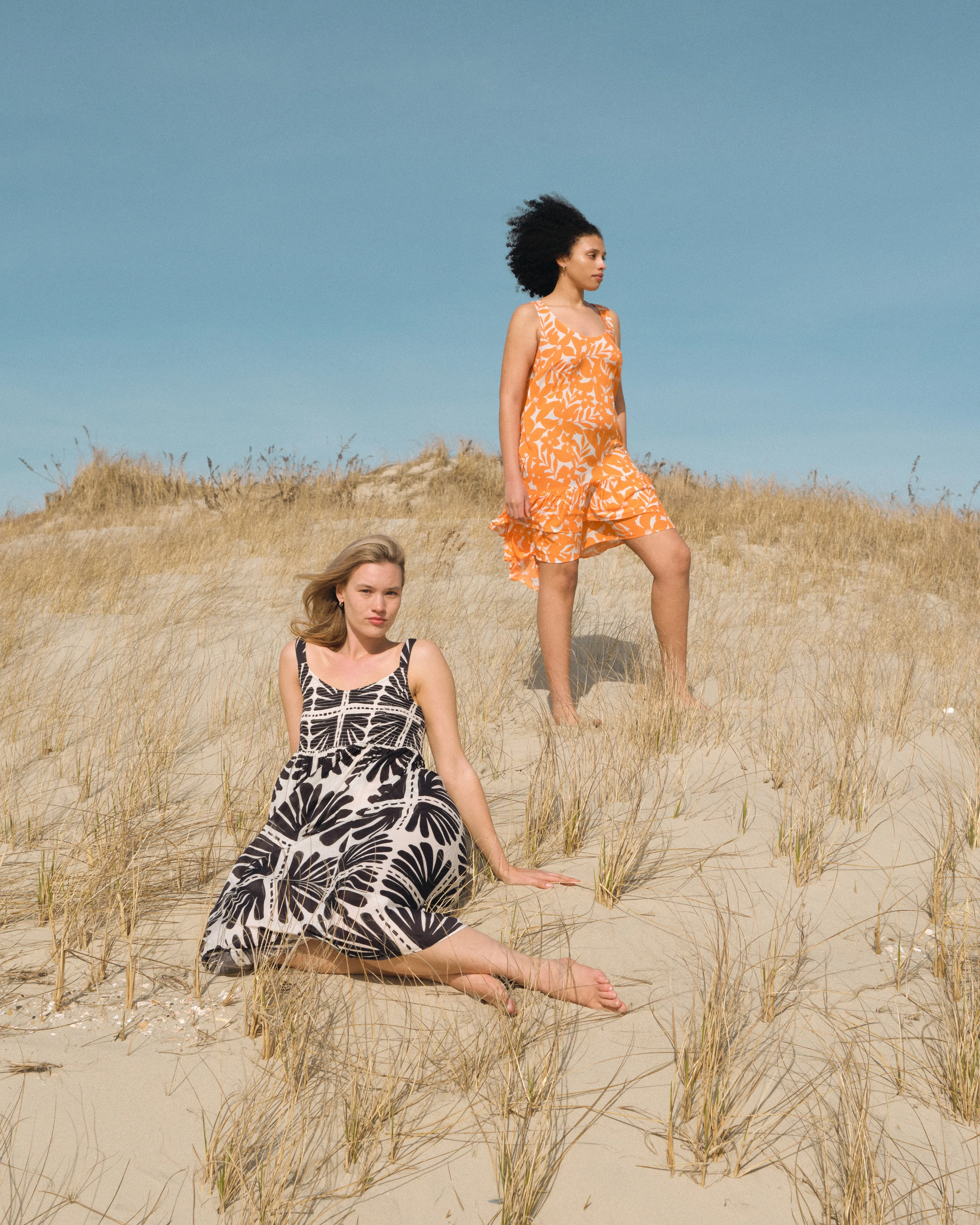 Elodie Voile Dress - Petal Palette Print in Arancia sold by Universal Standard product image thumbnail 4
