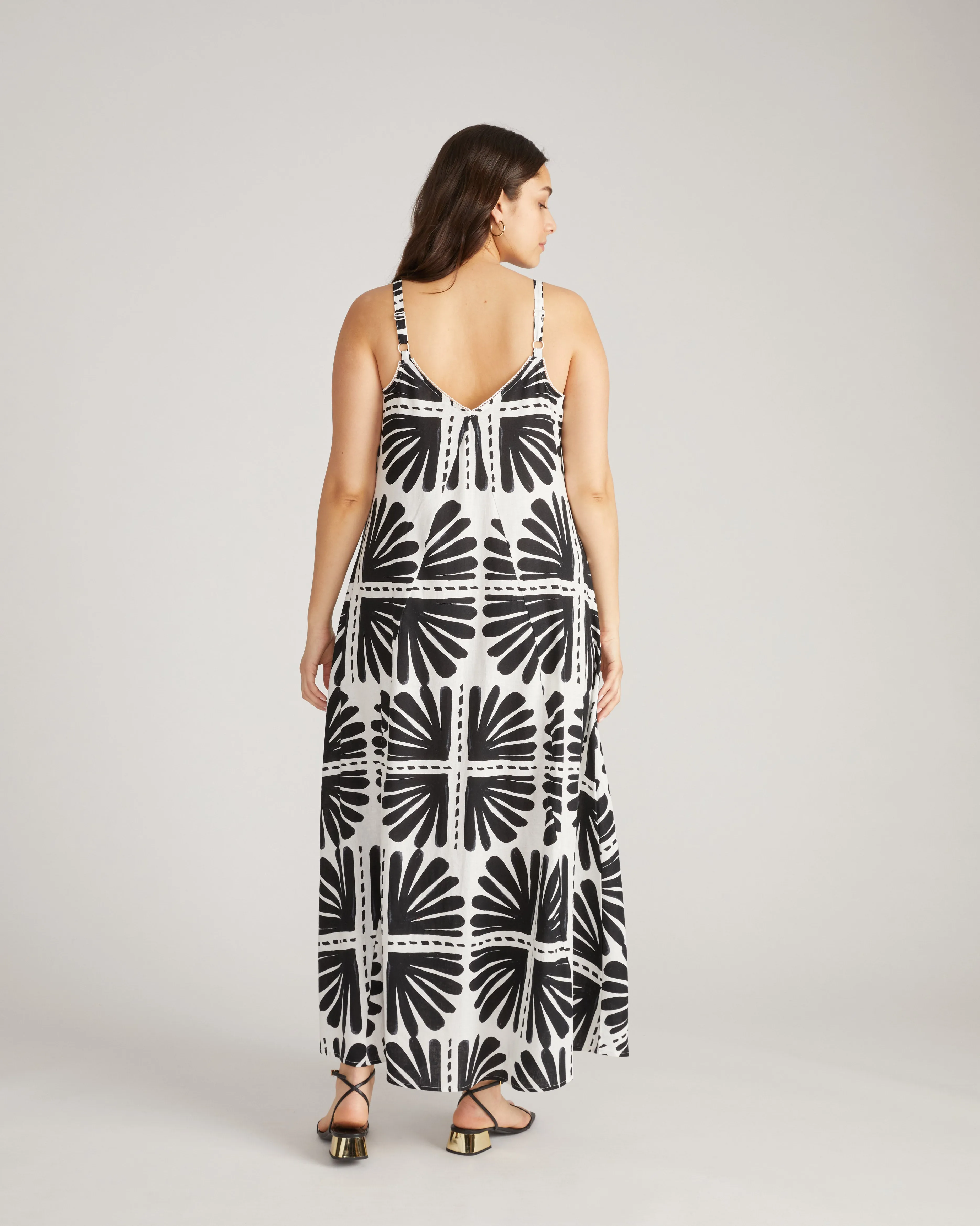 Kite Linen Dress - Ink Bloom Print sold by Universal Standard product image thumbnail 3