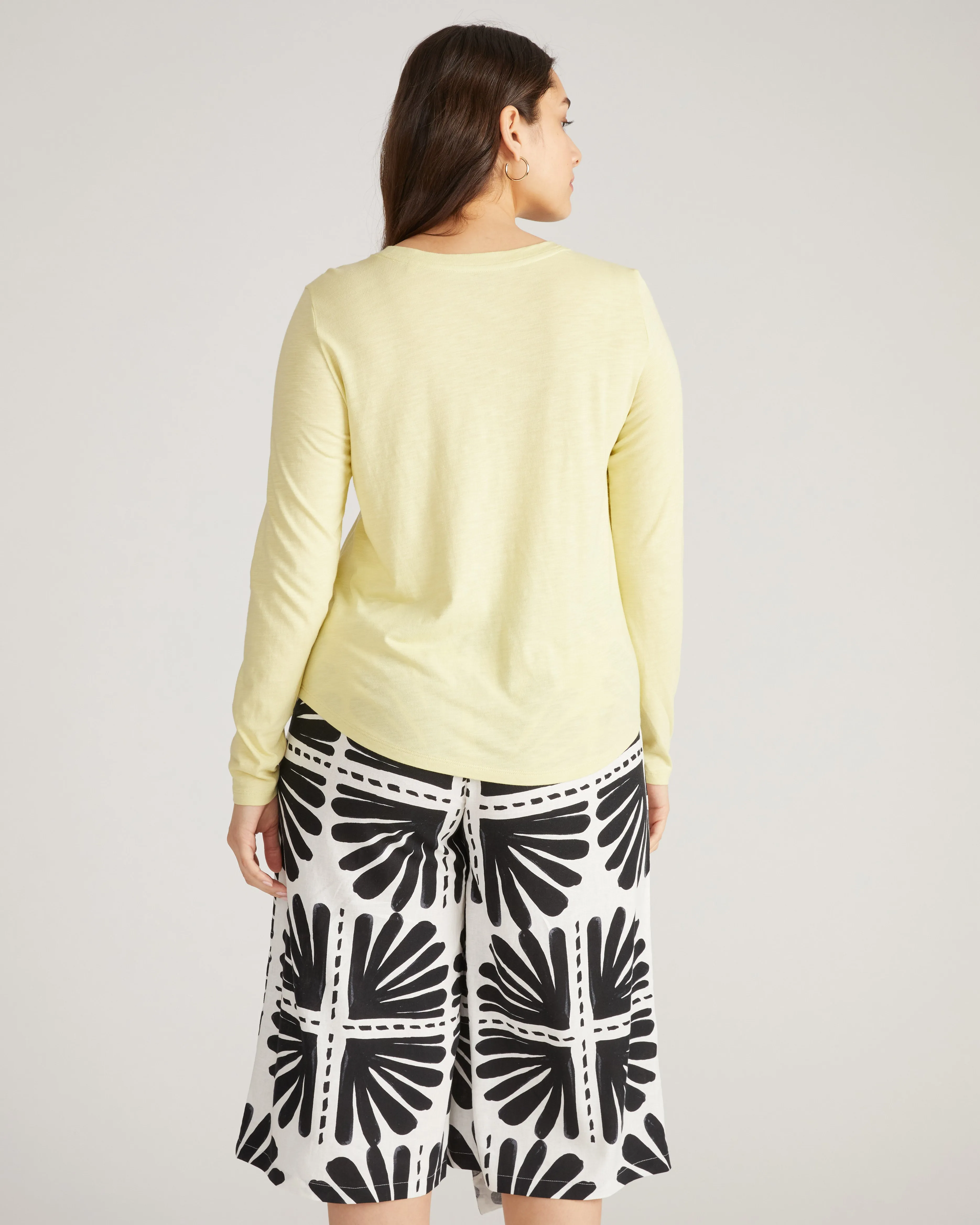 Light-As-Air Long Sleeve Crew Neck Tee - Twinkle sold by Universal Standard product image thumbnail 3