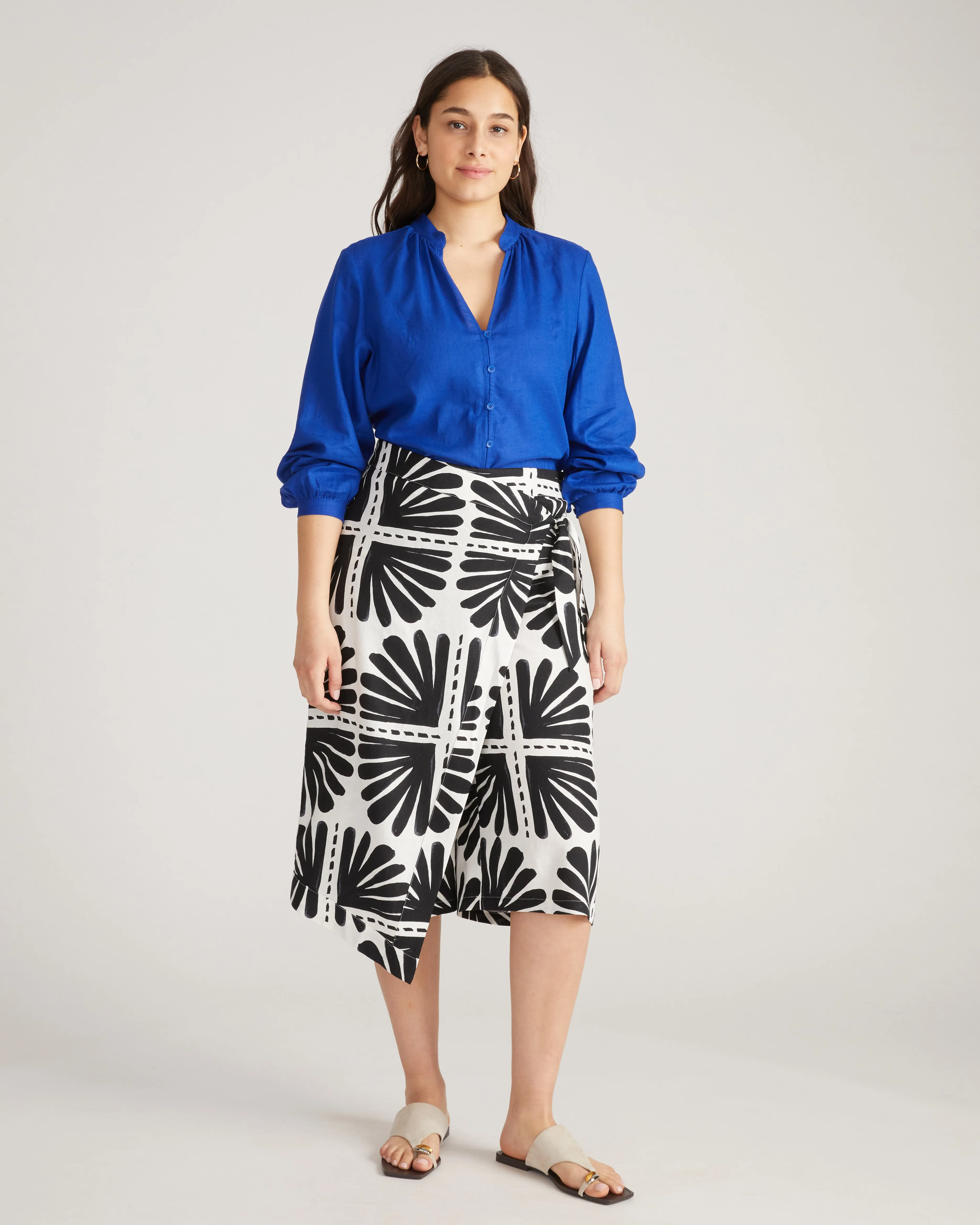 Avalon Linen Top - Ultramarine sold by Universal Standard product image thumbnail 3