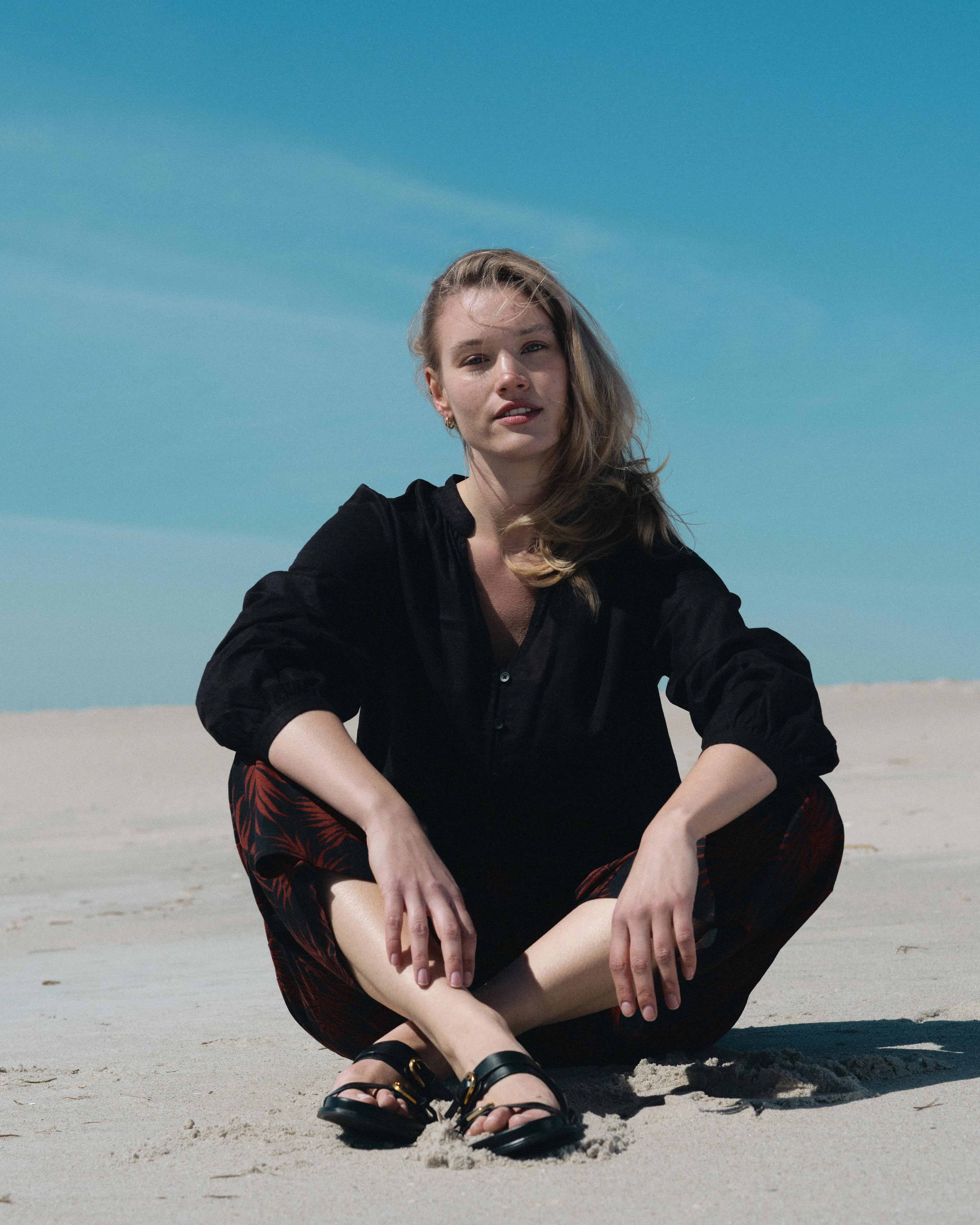 Avalon Linen Top - Black sold by Universal Standard