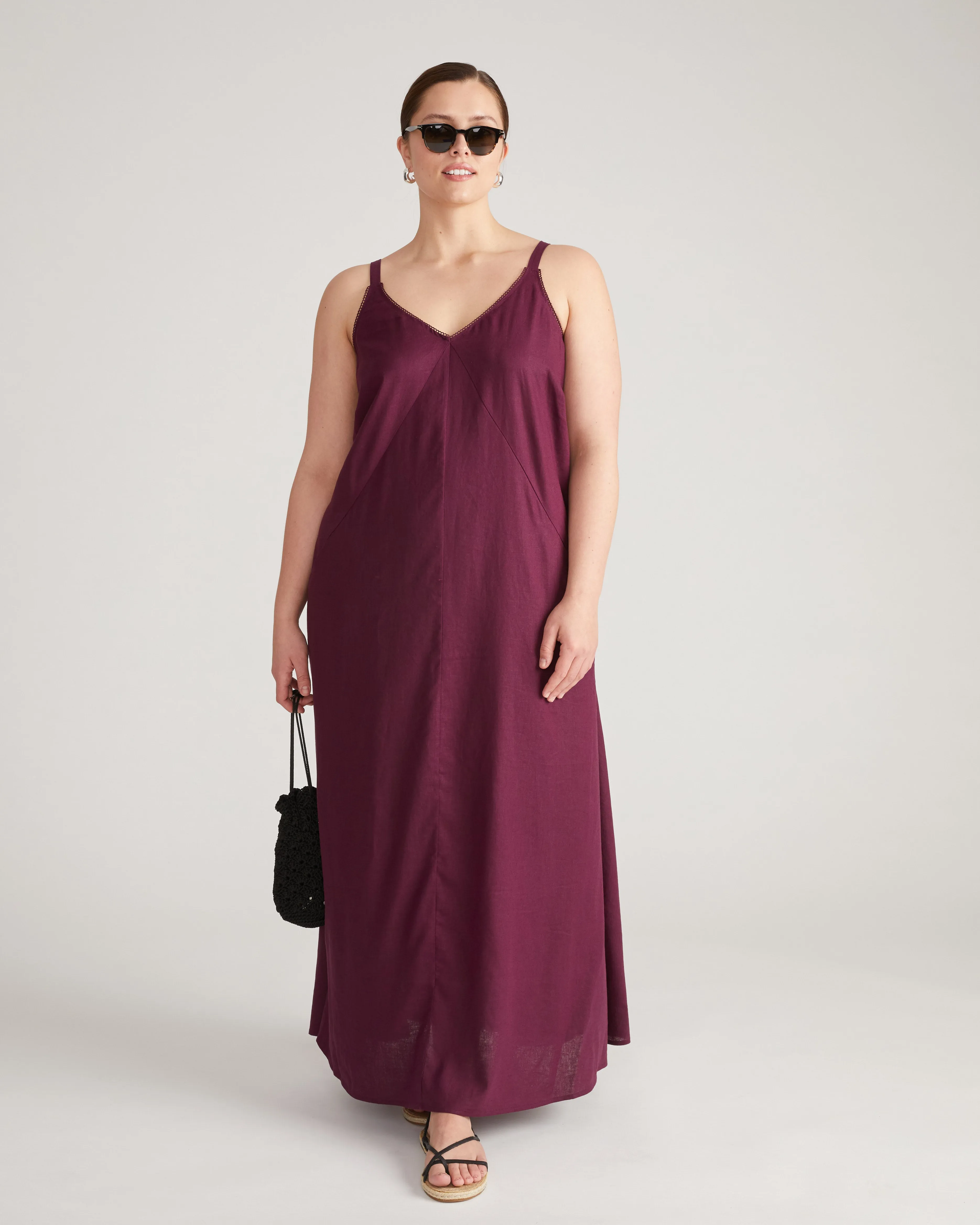 Kite Linen Dress - Acai sold by Universal Standard product image thumbnail 3