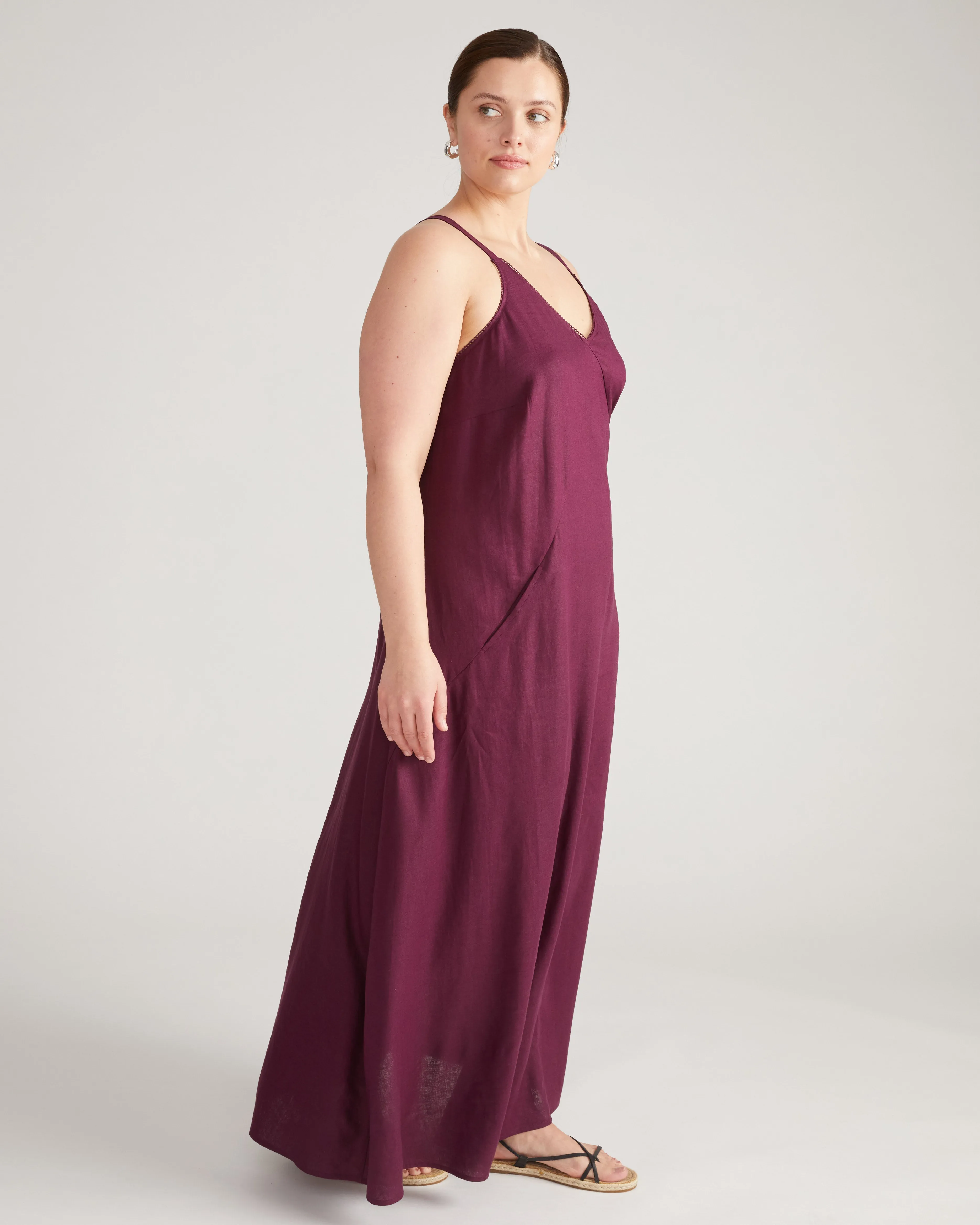 Kite Linen Dress - Acai sold by Universal Standard product image thumbnail 4