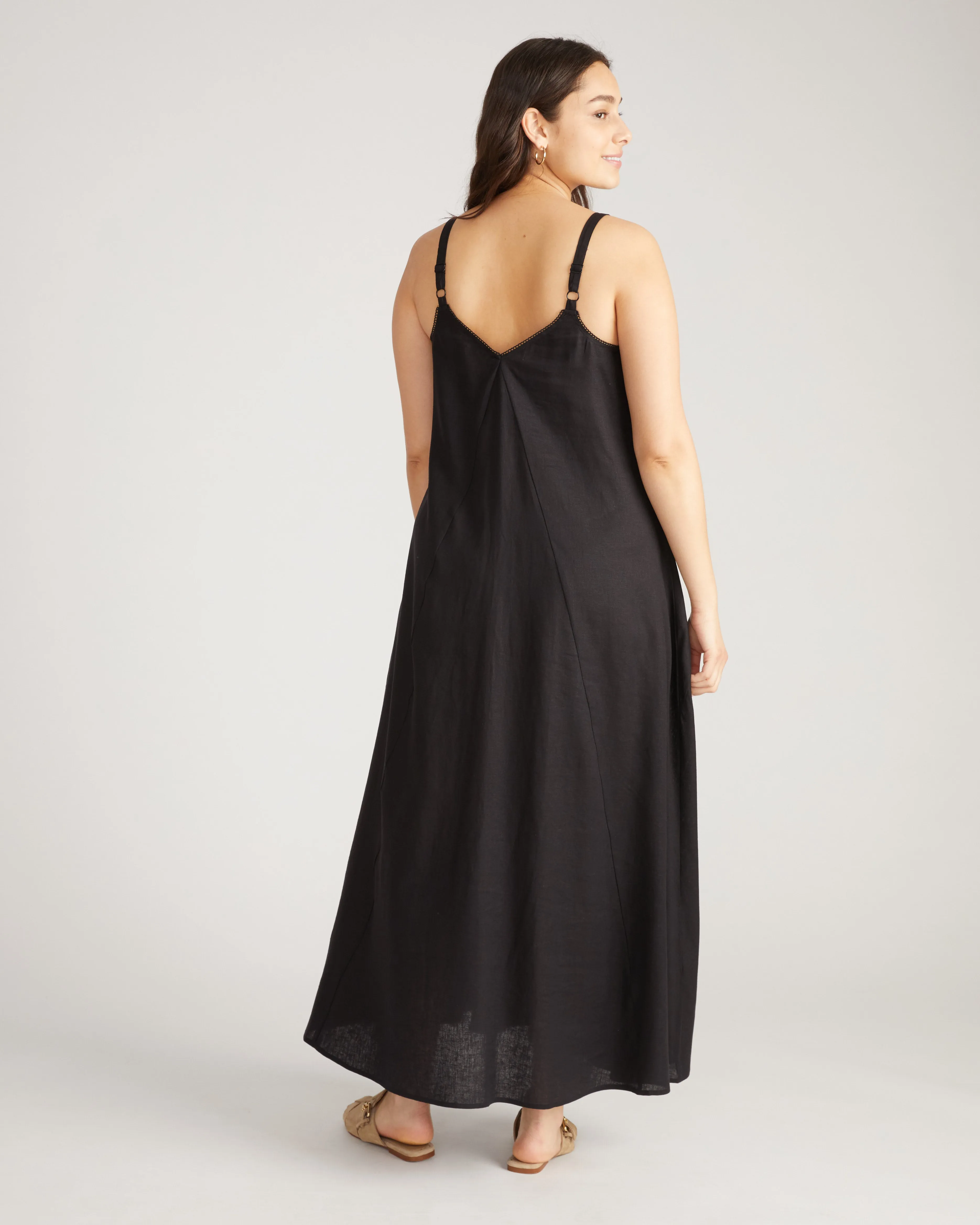 Kite Linen Dress - Black sold by Universal Standard product image thumbnail 3