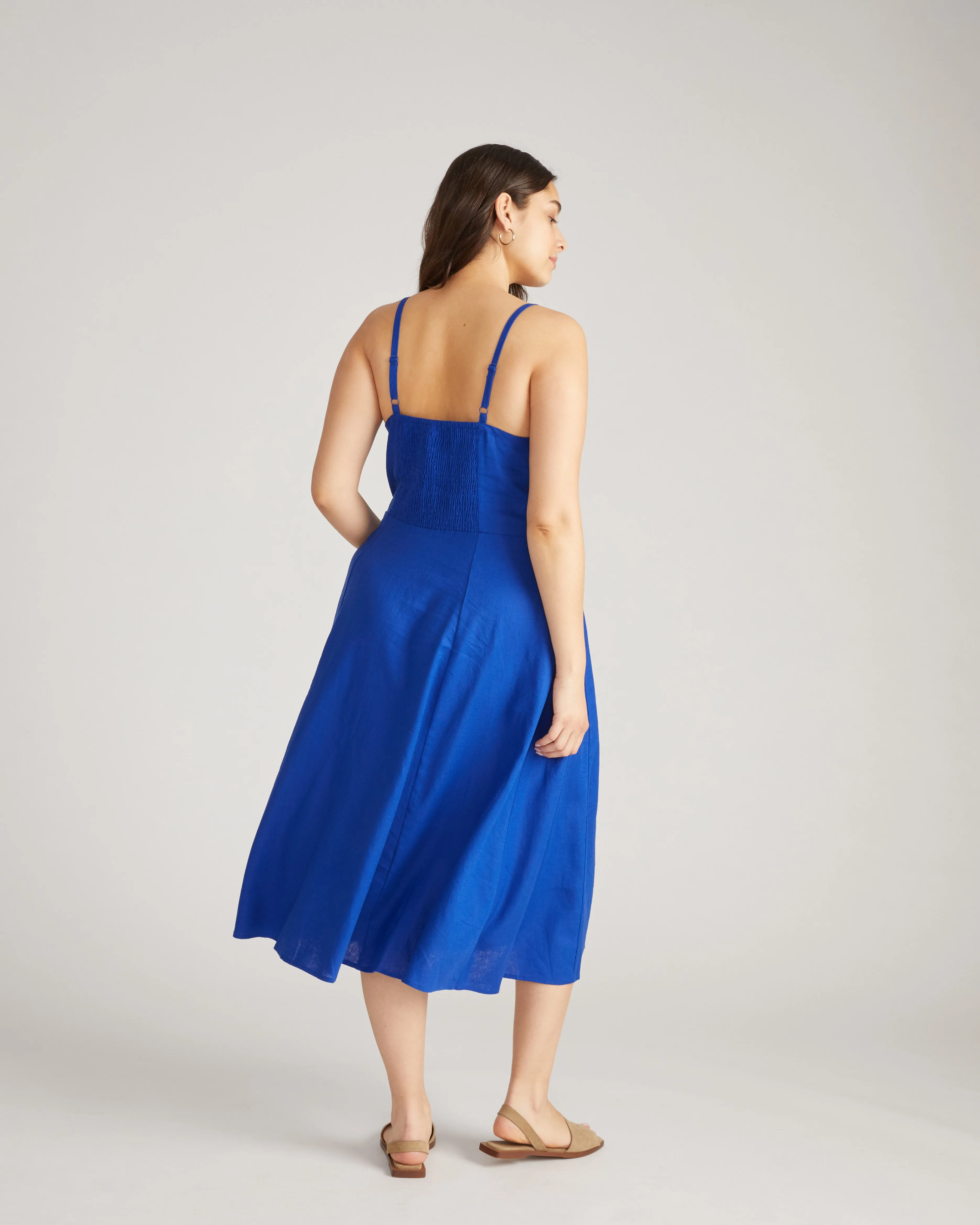 Kuki Linen Dress - Ultramarine sold by Universal Standard product image thumbnail 3