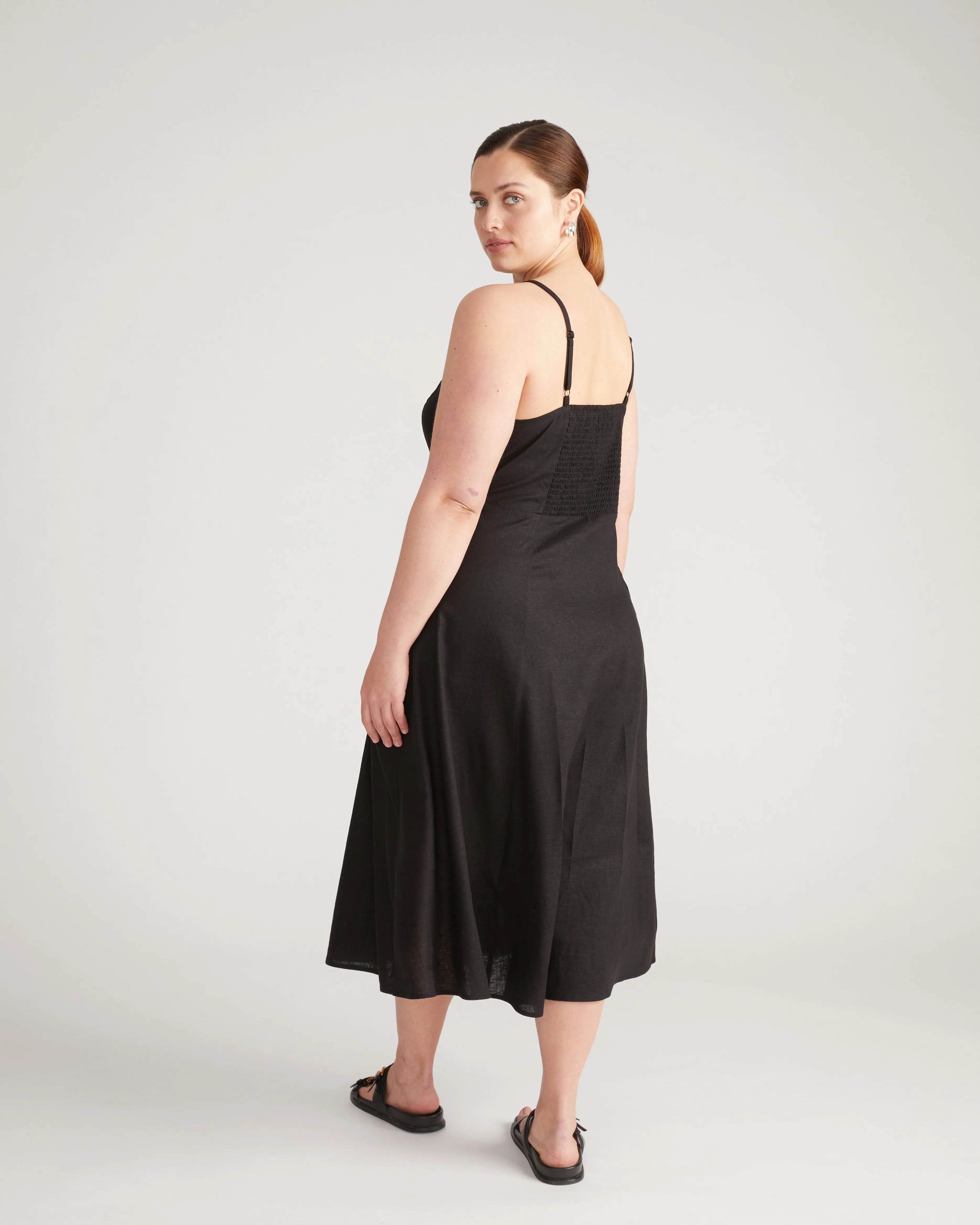 Kuki Linen Dress - Black sold by Universal Standard product image thumbnail 3