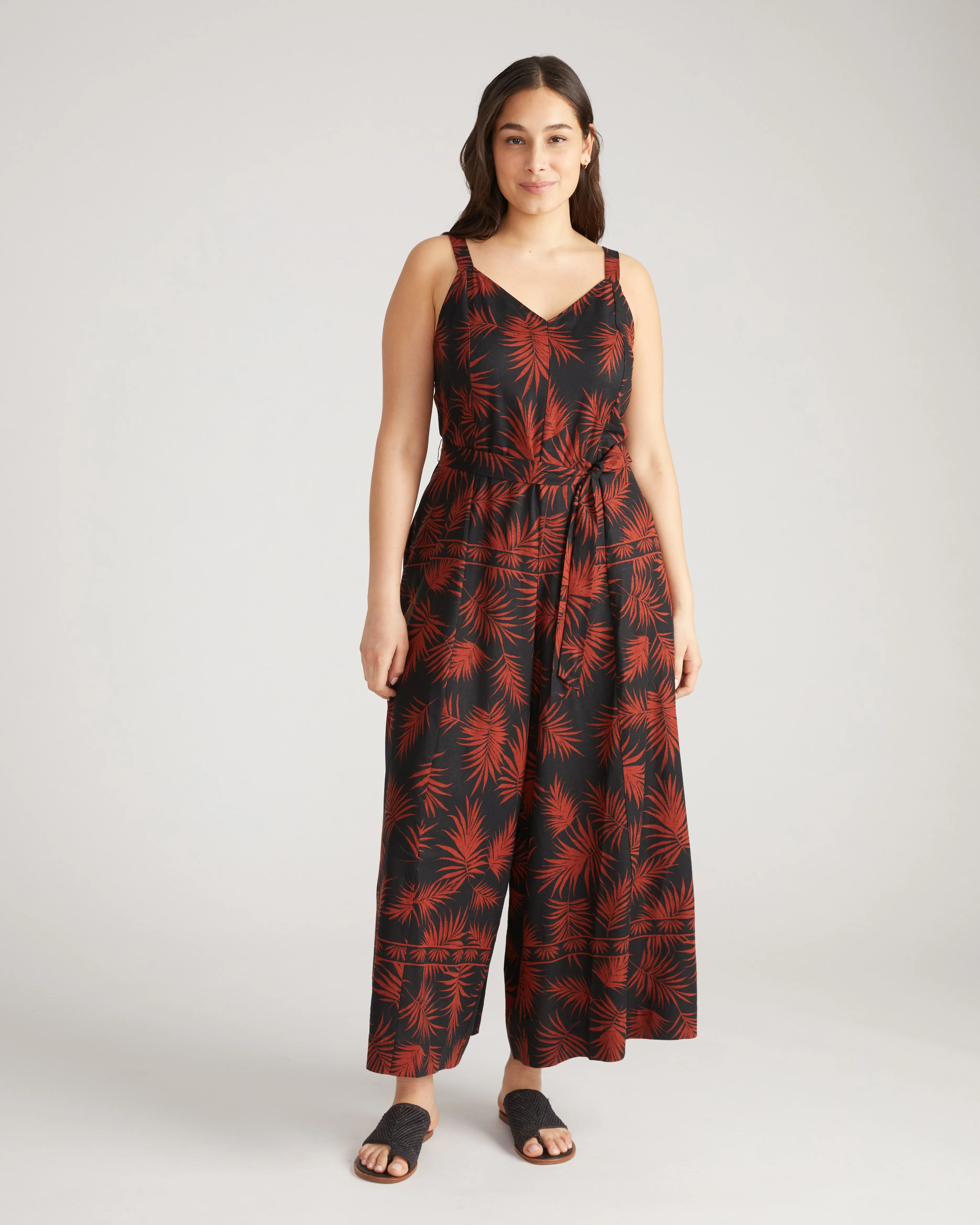 Promenade Linen Jumpsuit - Bohem Print sold by Universal Standard product image thumbnail 2