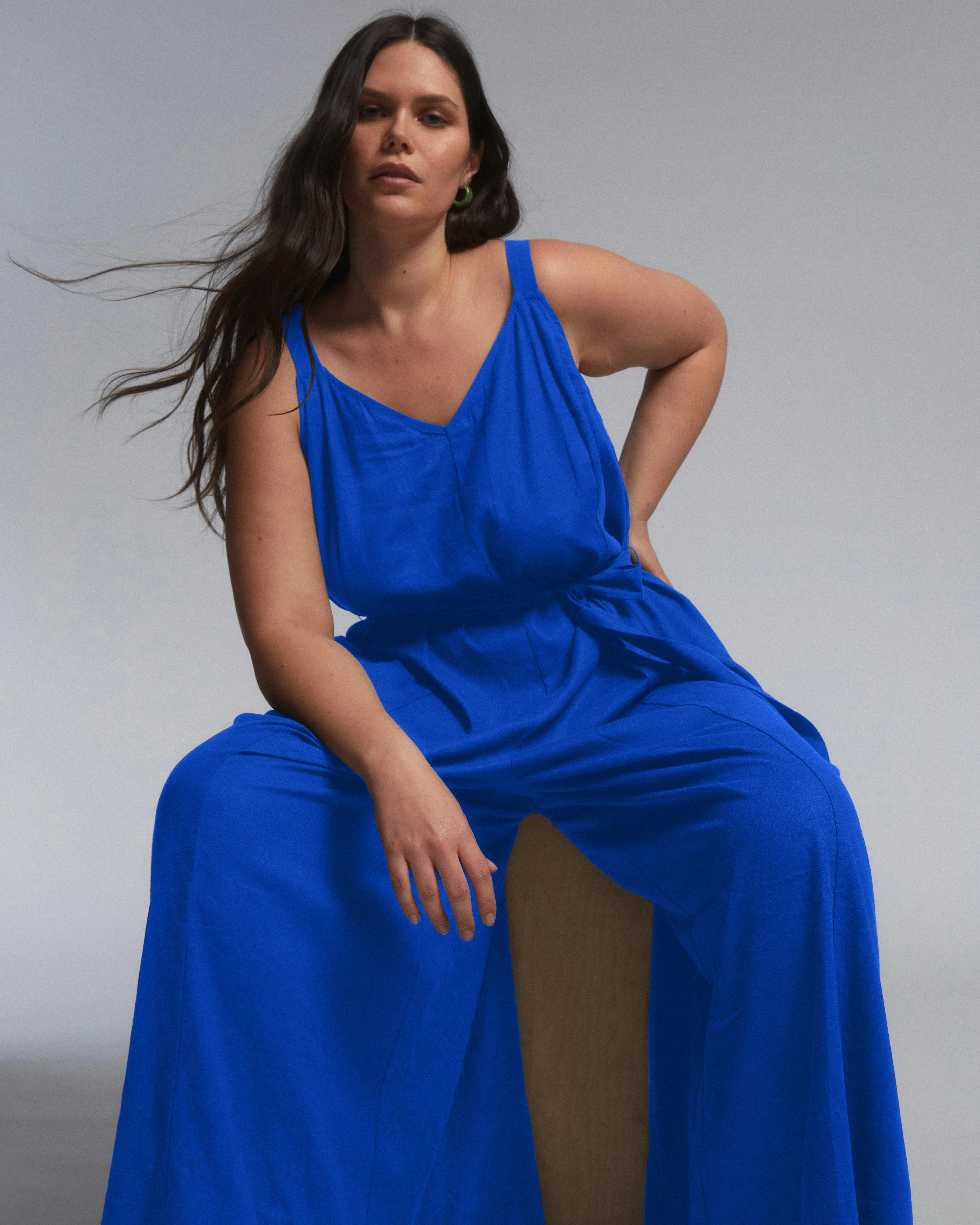 Promenade Linen Jumpsuit - Ultramarine sold by Universal Standard product image thumbnail 4
