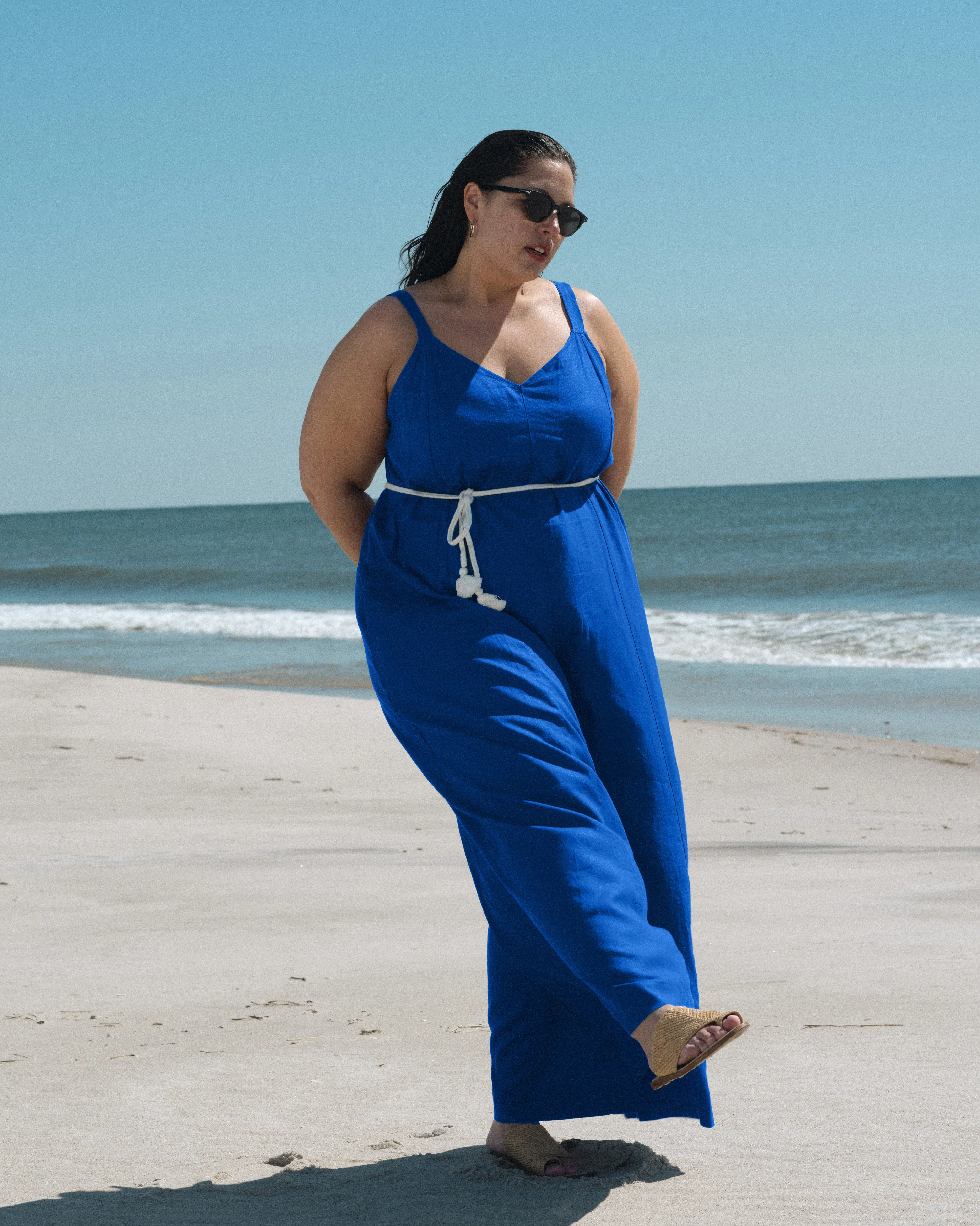Promenade Linen Jumpsuit - Ultramarine sold by Universal Standard product image thumbnail 3