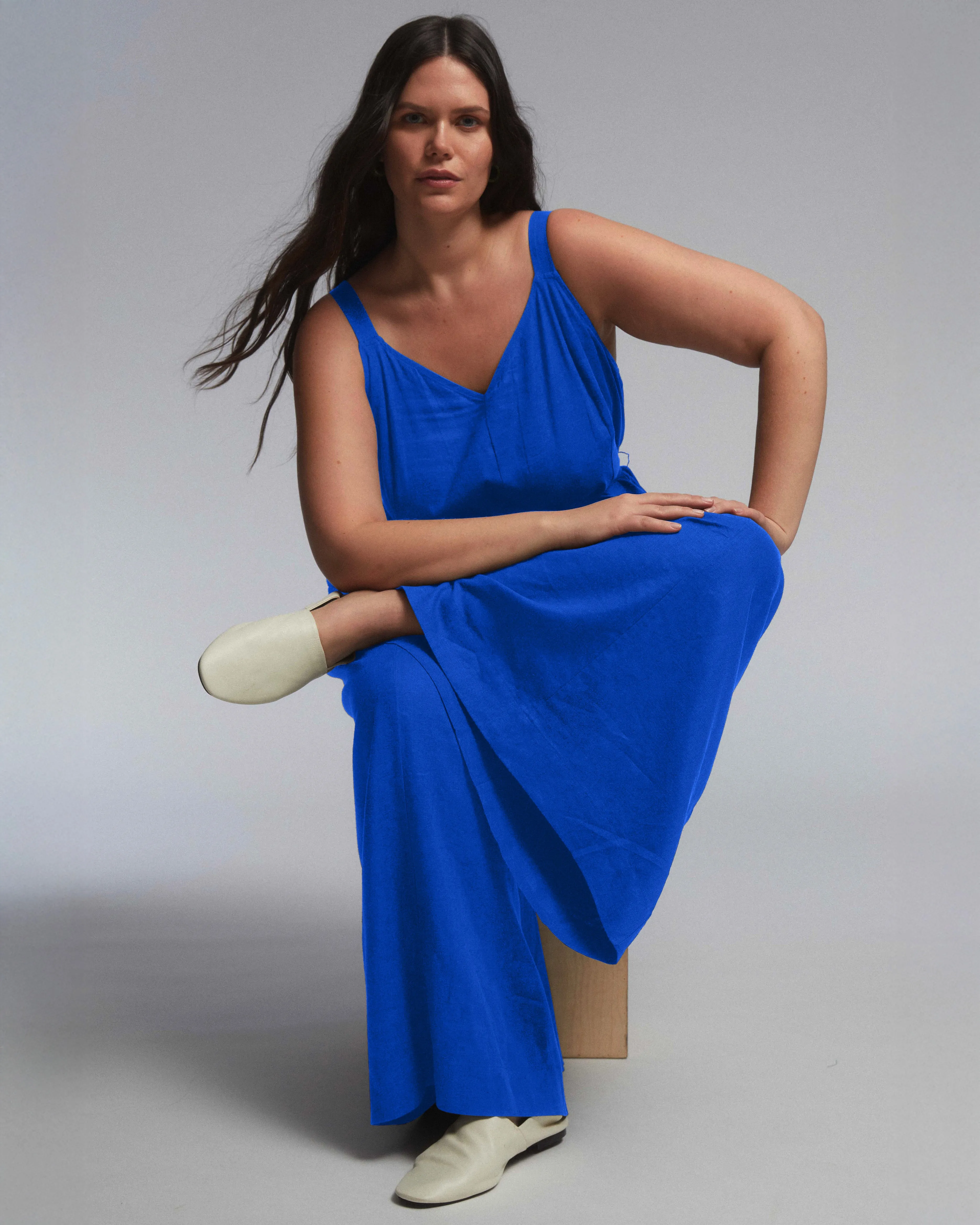 Promenade Linen Jumpsuit - Ultramarine sold by Universal Standard product image thumbnail 5