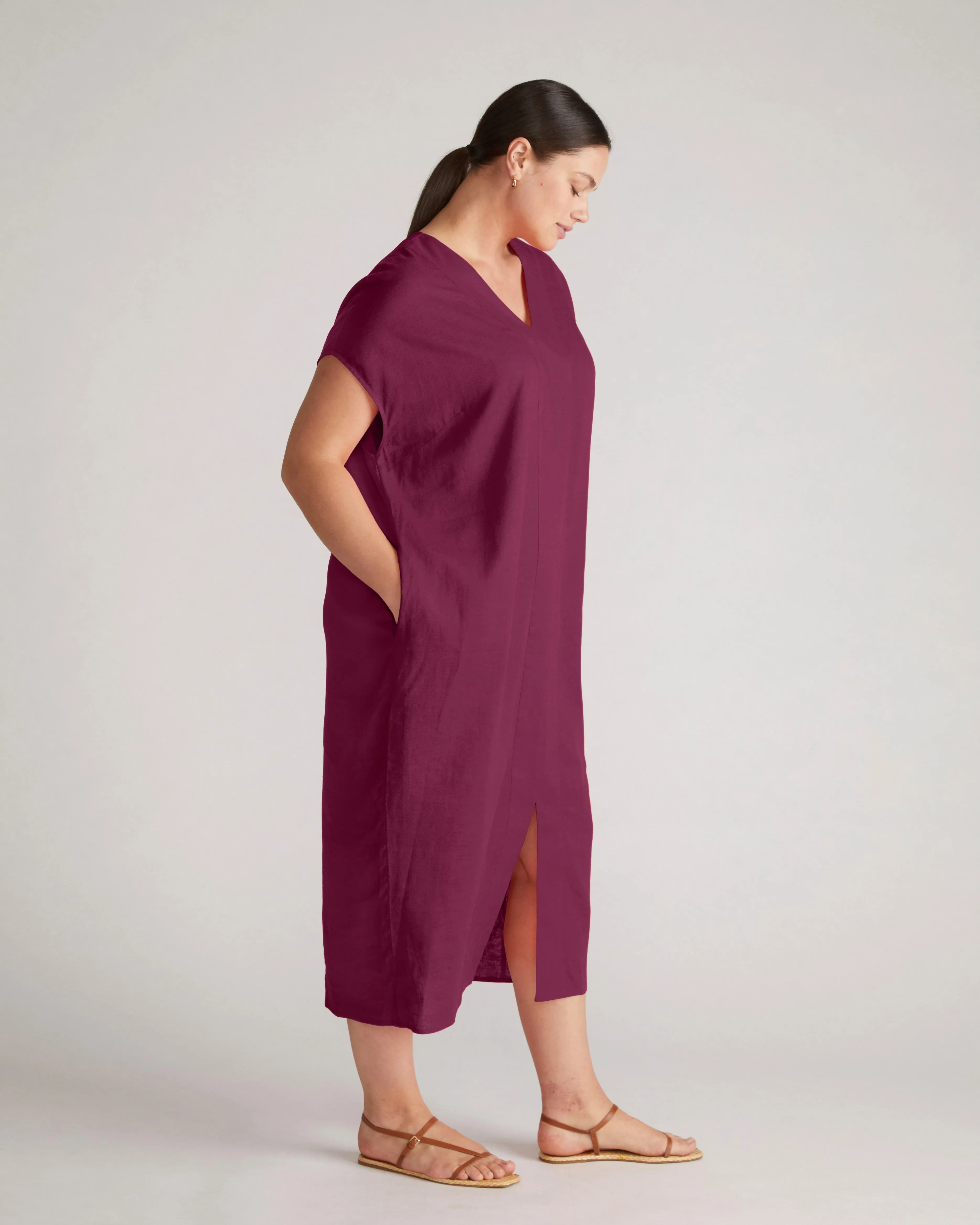 Cabana Linen Kaftan - Acai sold by Universal Standard product image thumbnail 2