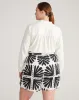 Juniper Linen Easy Pull-On Shorts - Ink Bloom Print sold by Universal Standard