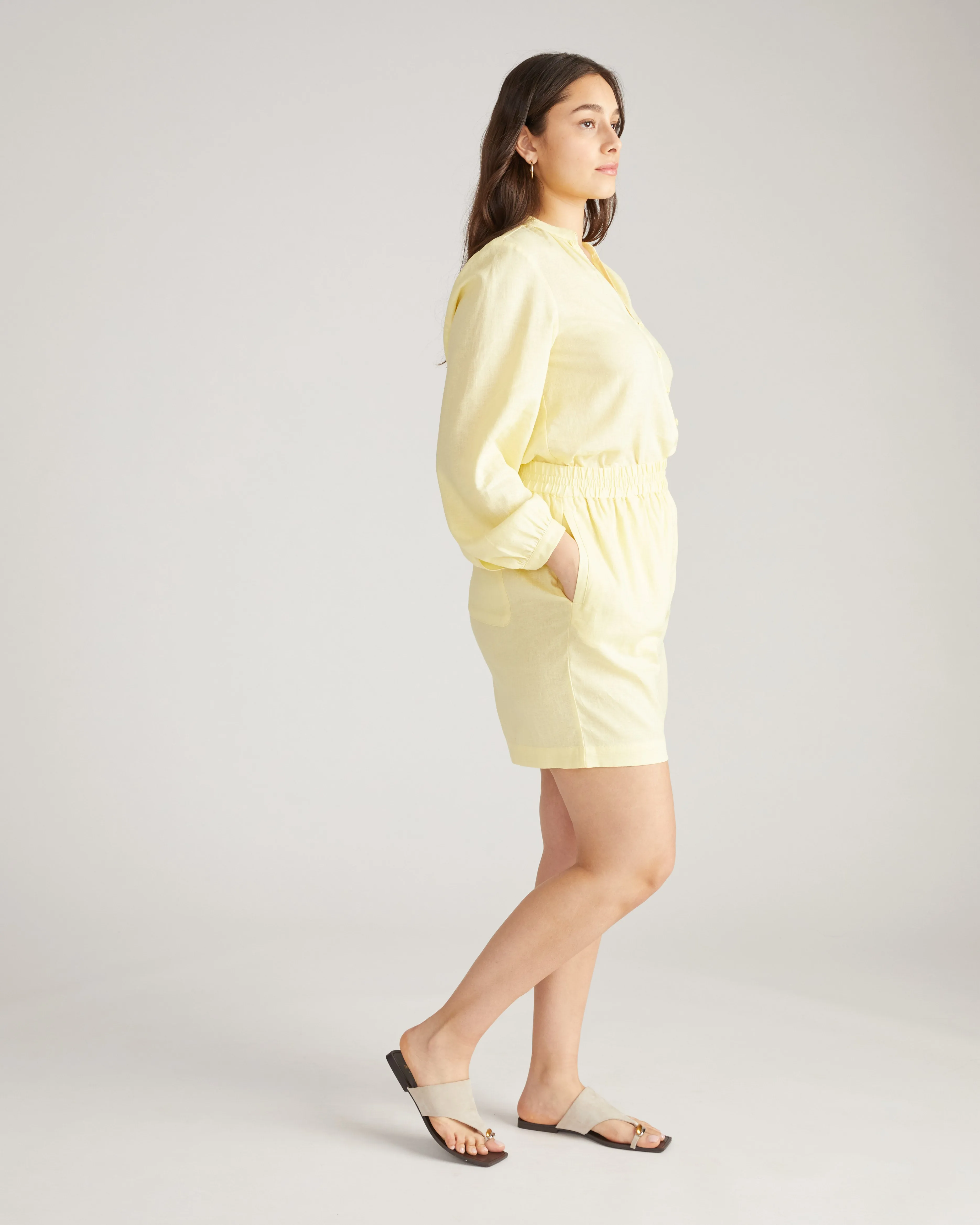 Juniper Linen Easy Pull-On Shorts - Twinkle sold by Universal Standard product image thumbnail 2